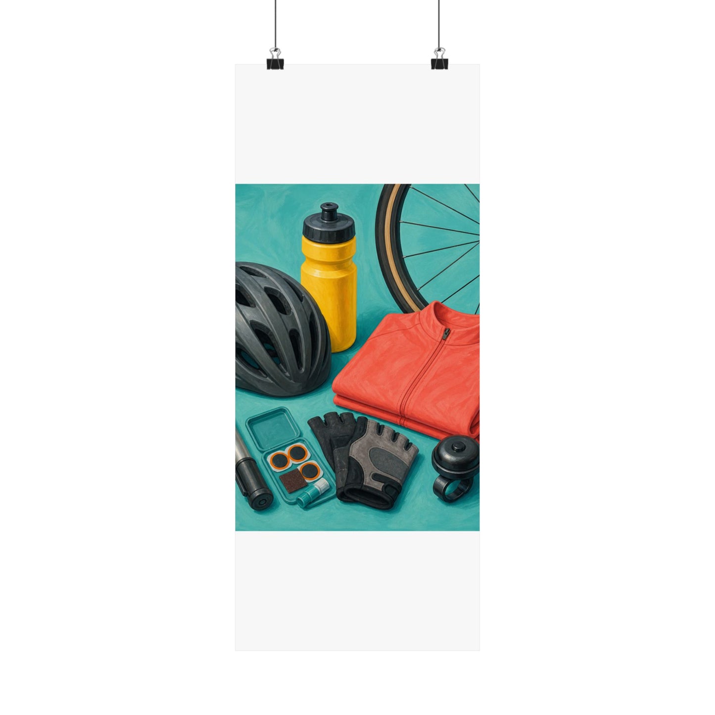 Colorful Cycling Gear Hobby Poster