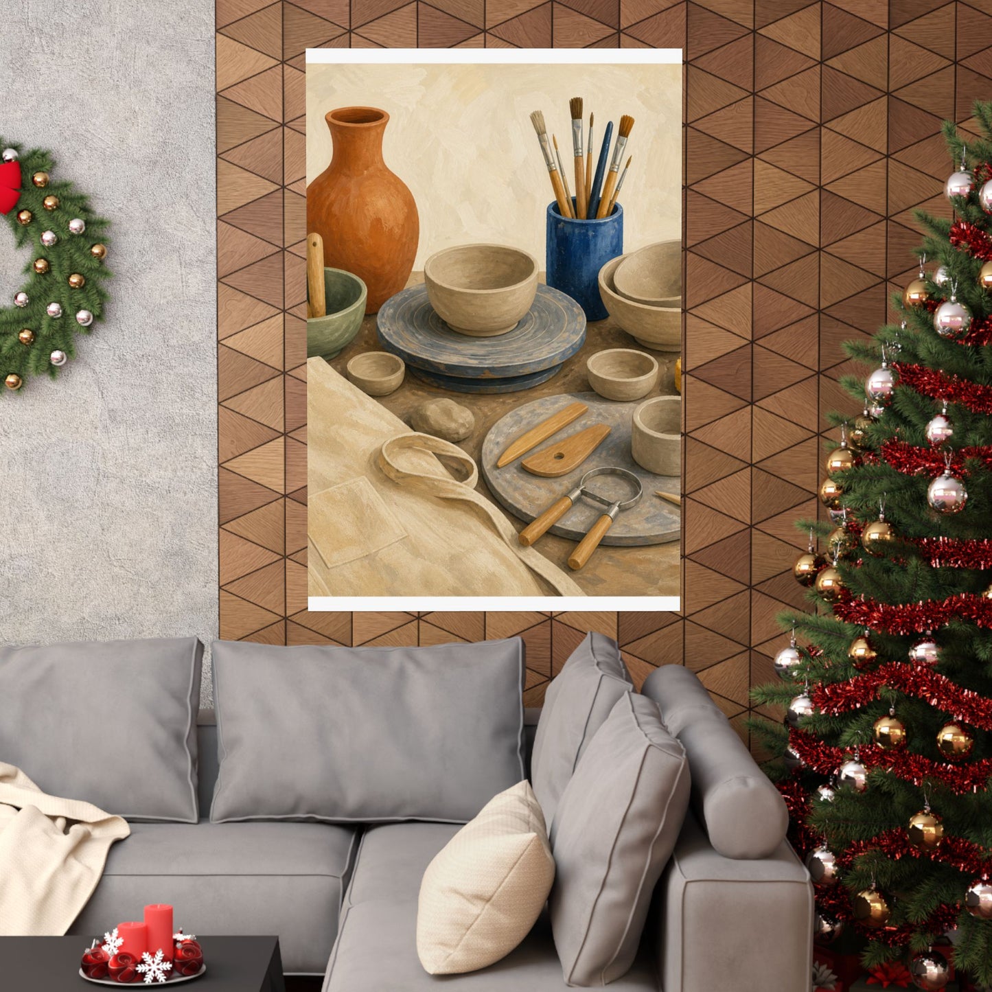 Colorful Pottery Studio Hobby Poster