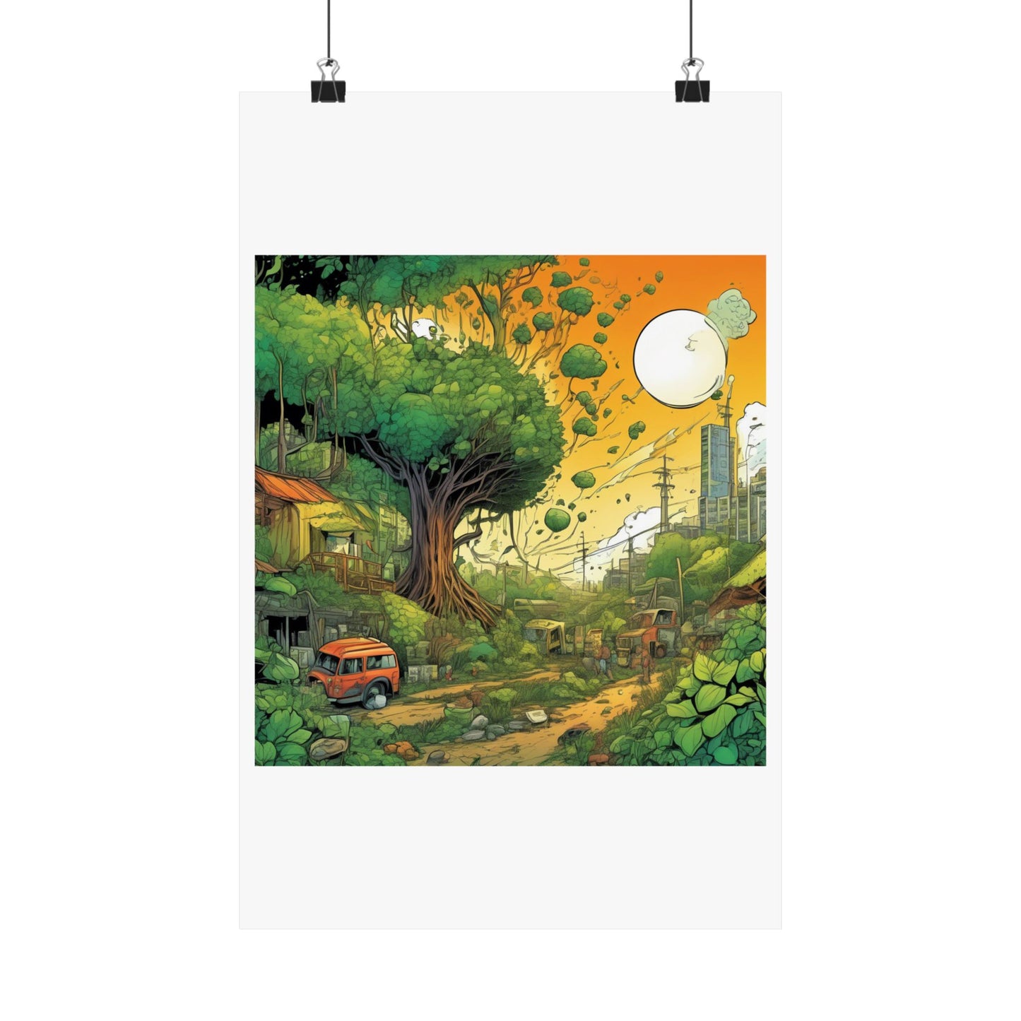 Cottage Road Landscape Nature Gift Art Poster