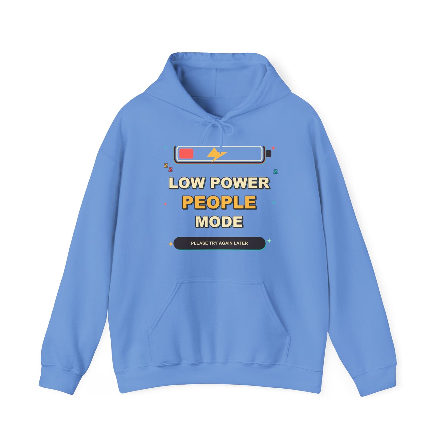 Low Power People Mode Funny Introvert Social Battery Hoodie