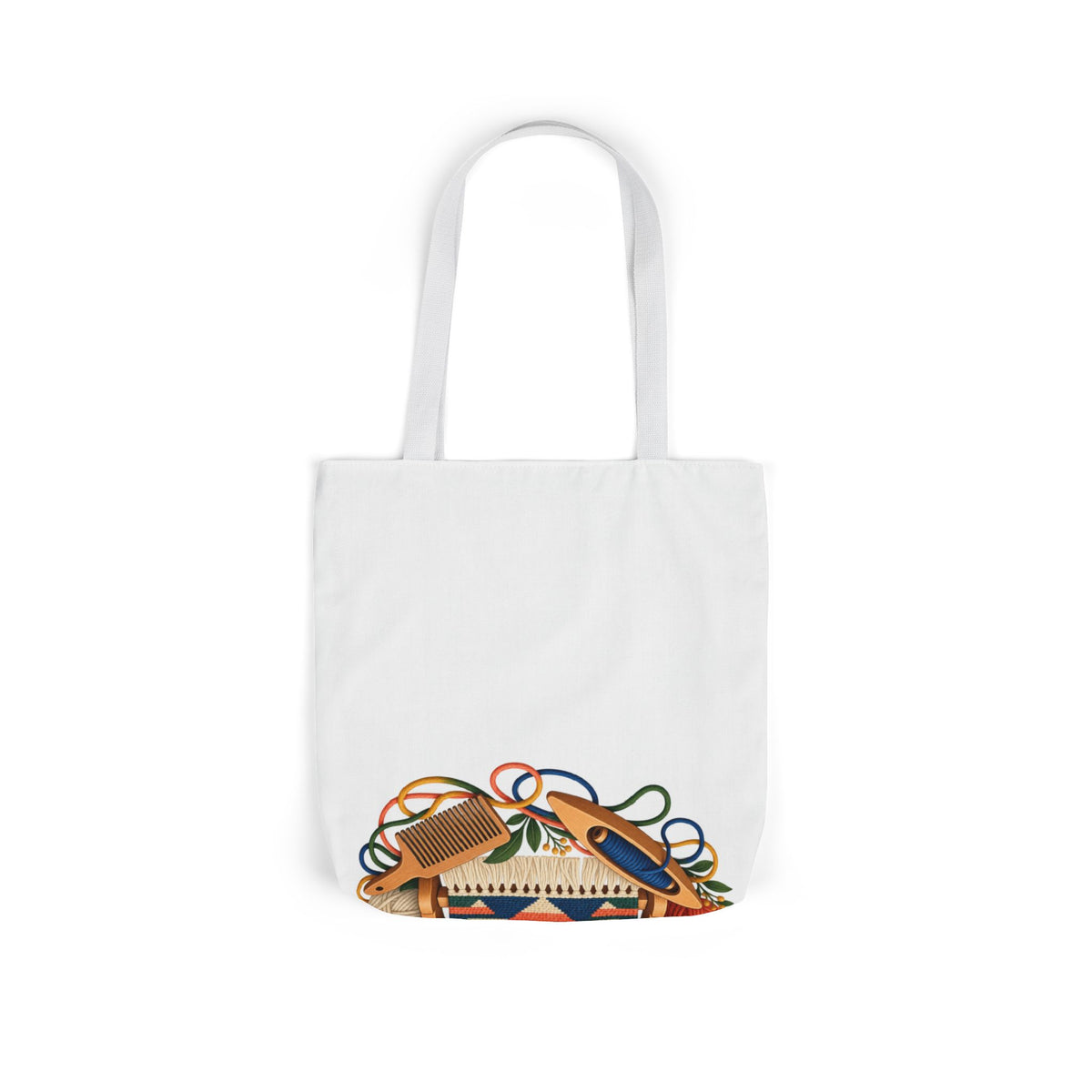 Geometric Hand Weaving Workshop Tote Bag