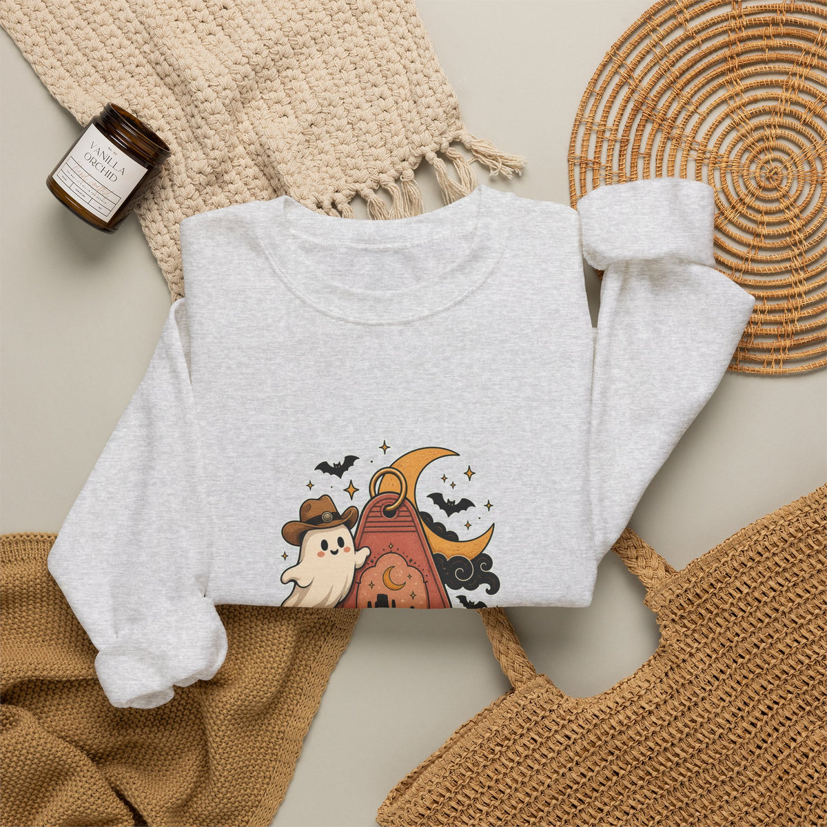 Haunted Desert Keytag Ghost Halloween Sweatshirt