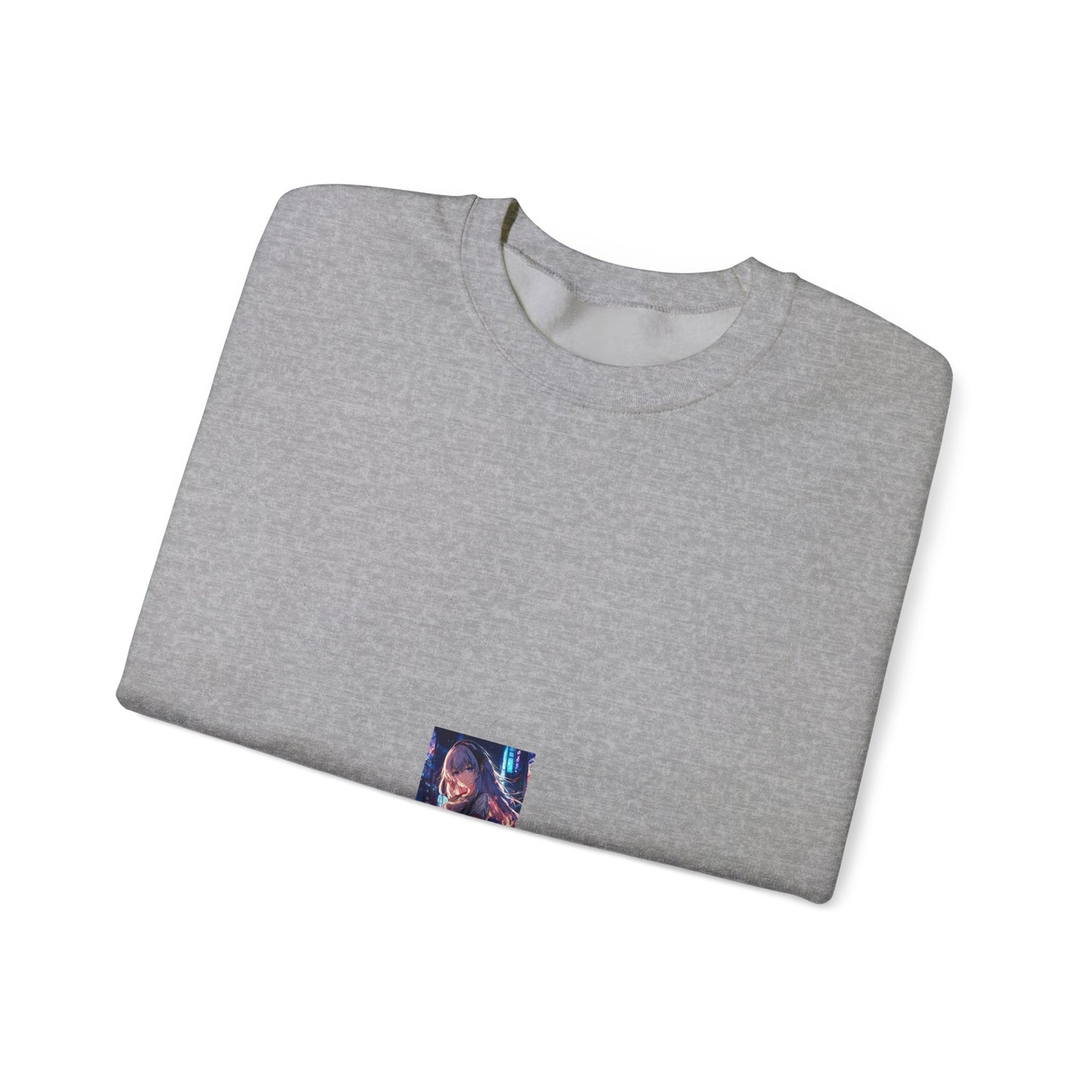 Anime City Night Heroine Portrait Soft Sweatshirt