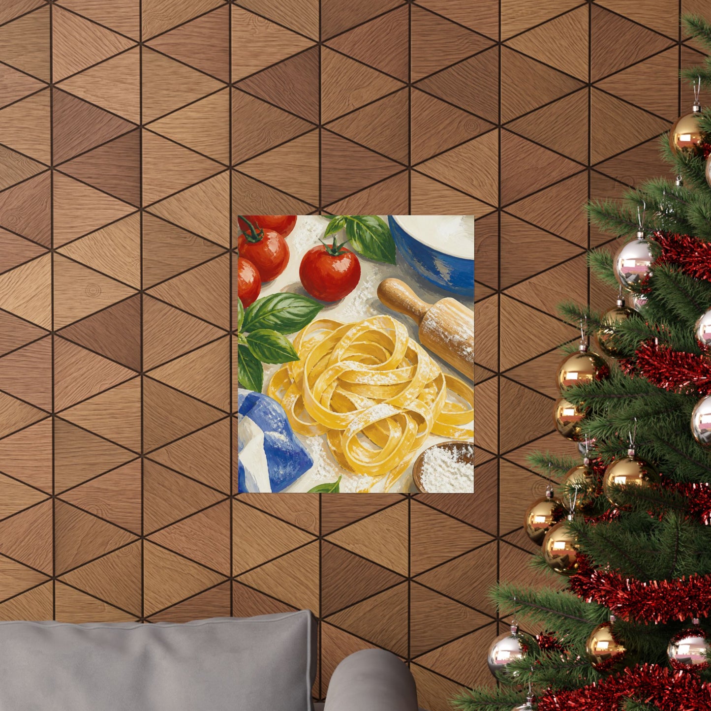 Fresh Pasta Making Kitchen Art Poster