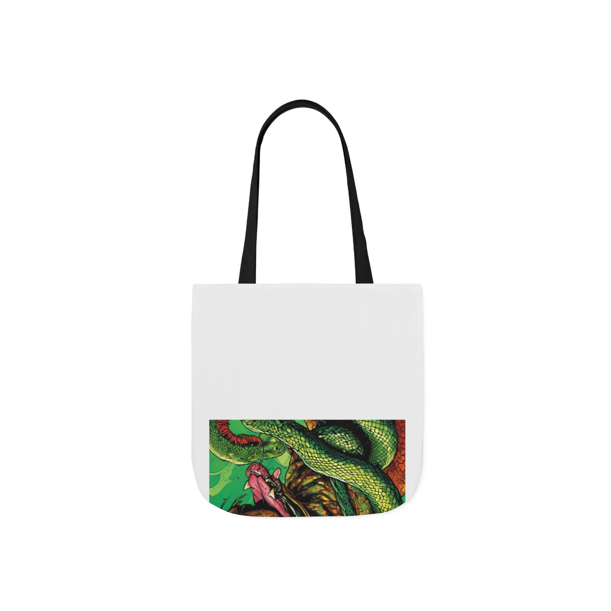 Serpent Guardian Dog Bold Fantasy Creature Tote Bag