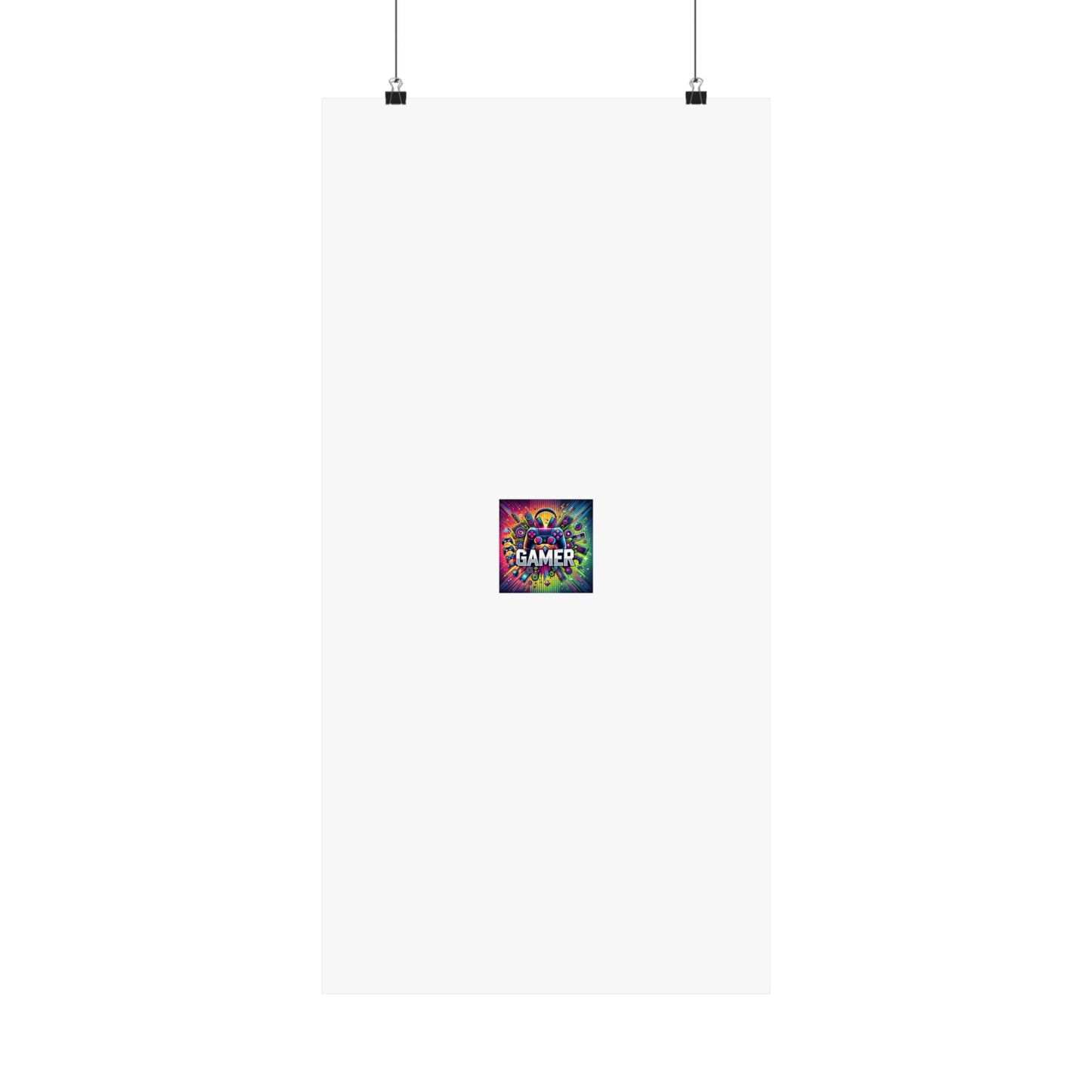 Neon Gamer Energy Retro Arcade Gaming Wall Art Poster
