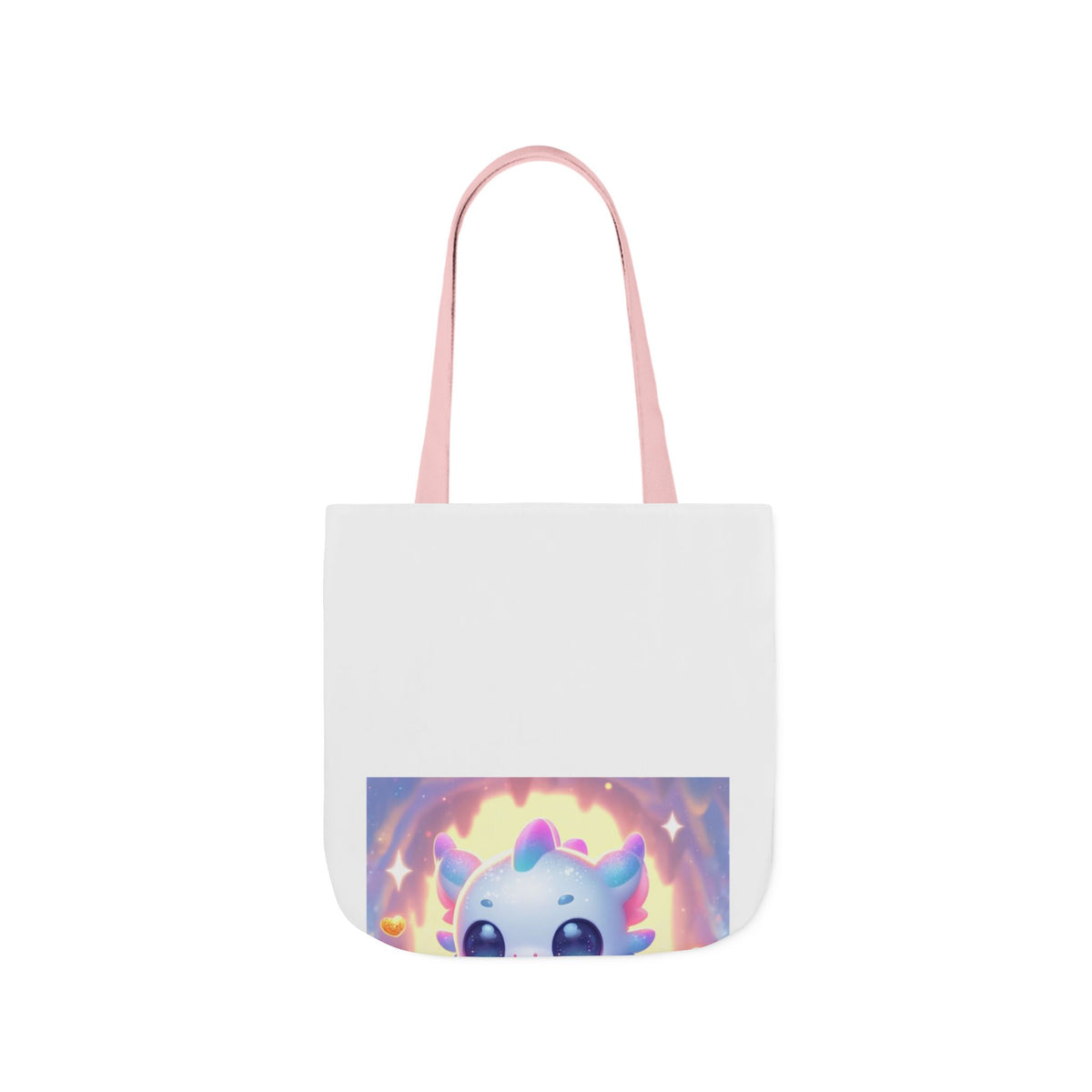 Pastel Treasure Dragon Kawaii Fantasy Canvas Tote Bag