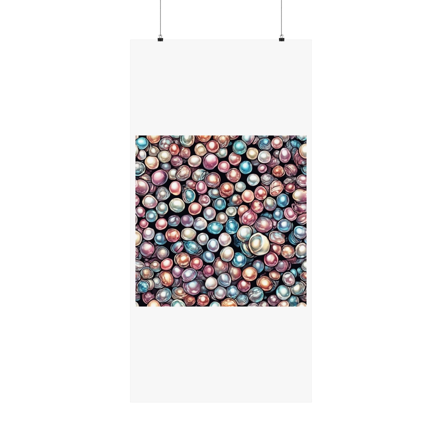 Pearl Bubble Pattern Abstract Gift Art Poster
