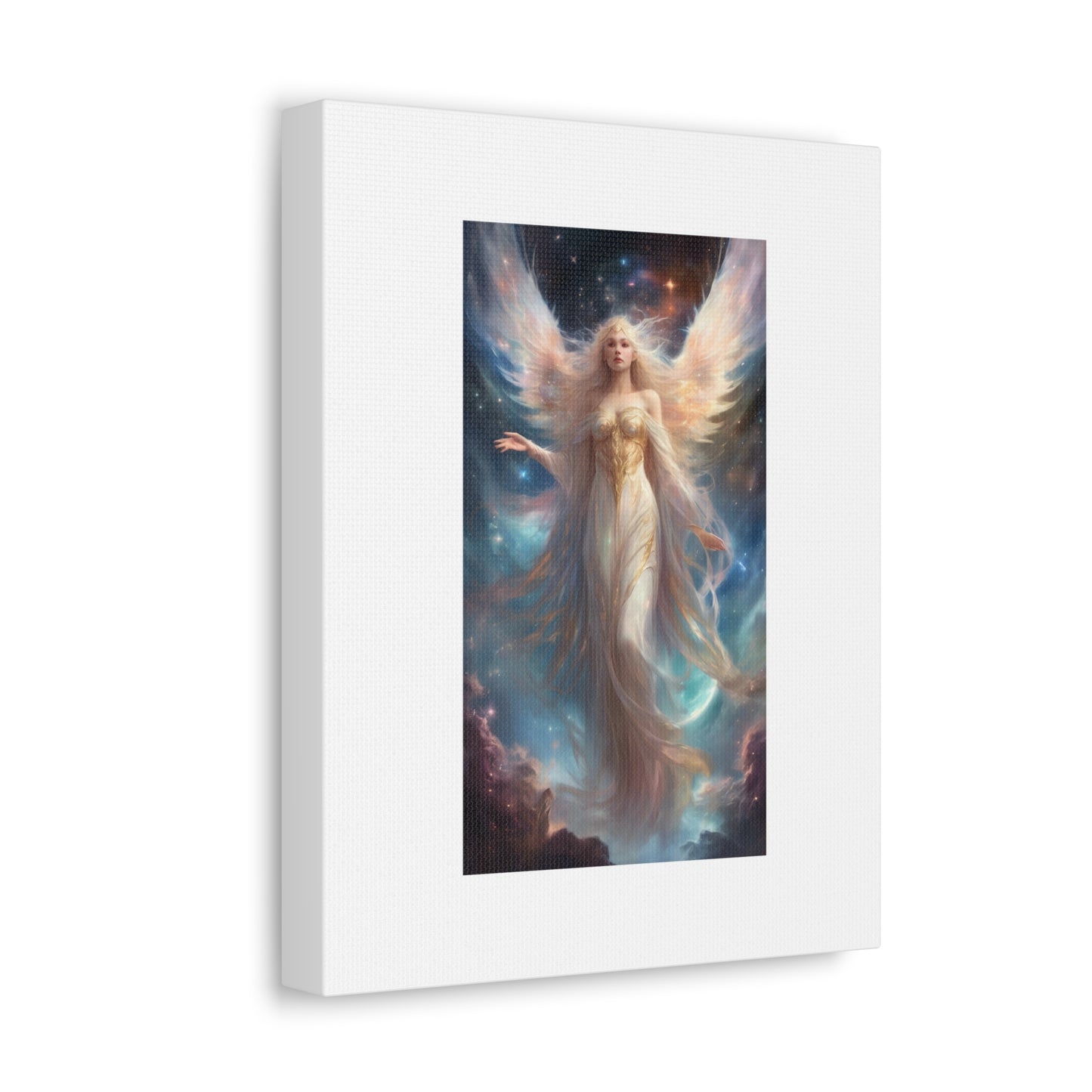 Celestial Winged Heroine Fantasy Portrait Canvas