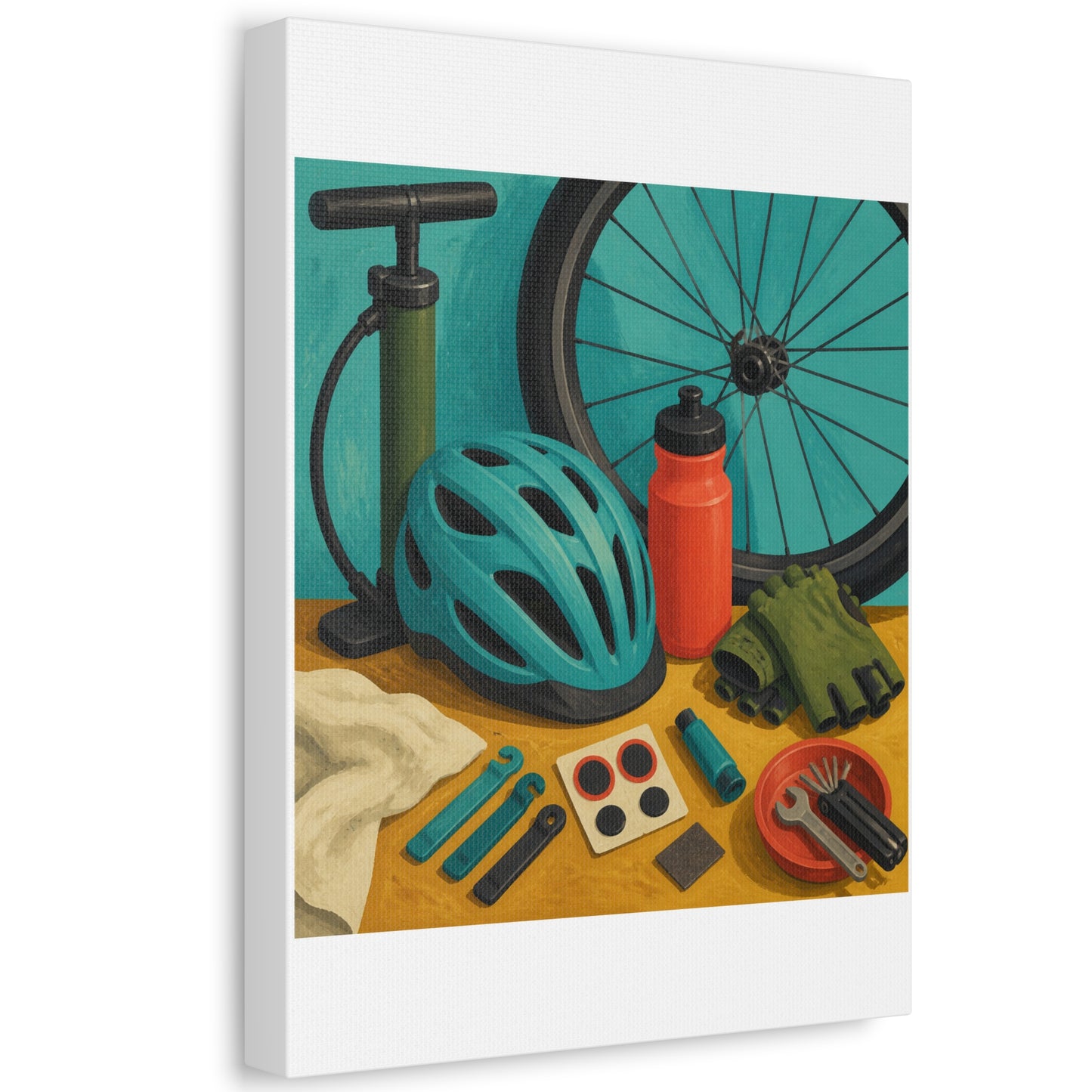 Everyday Bicycle Workshop Art Canvas Art