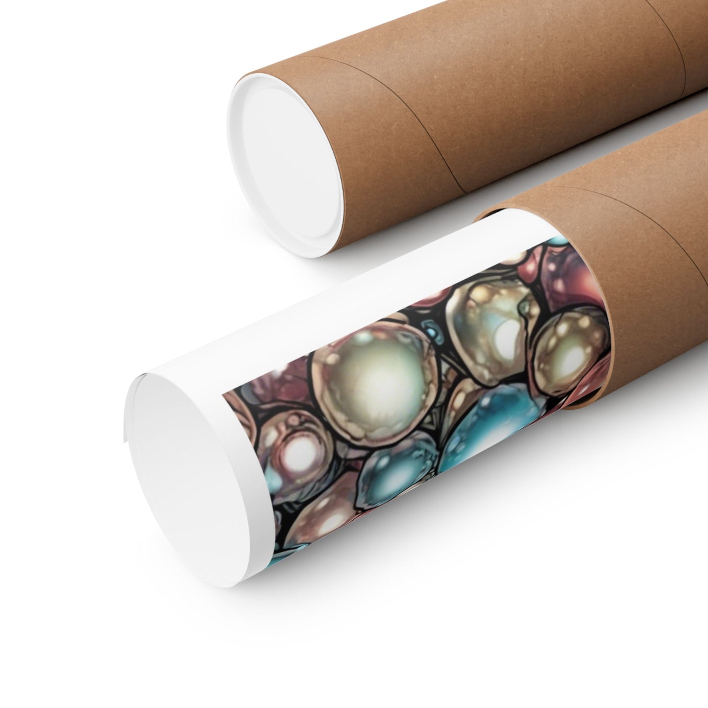 Rainbow Pearl Marble Abstract Gift Art Poster