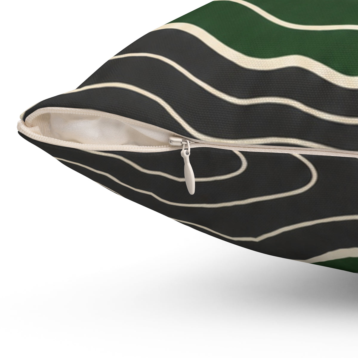 Topographic Sunrise Mid Century Decorative Pillow