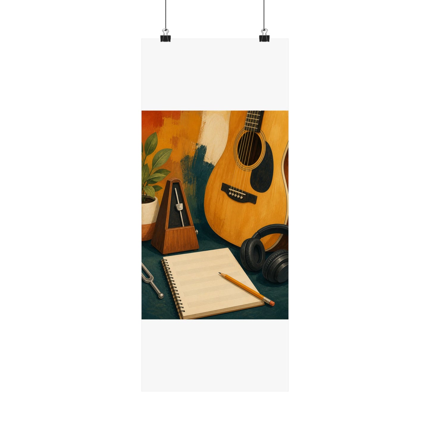 Warm Music Practice Hobby Poster
