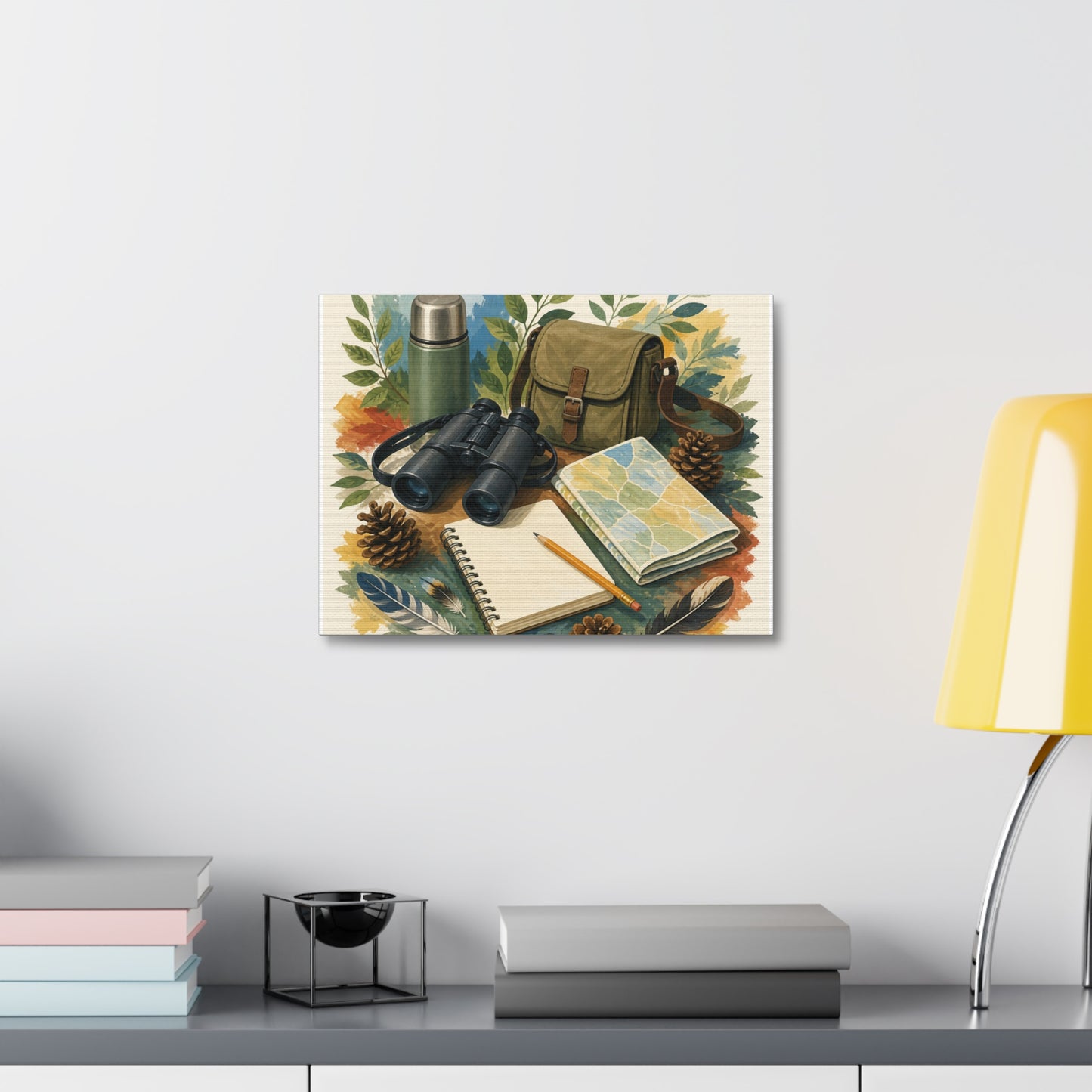 Peaceful Birdwatching Hobby Art Canvas Art