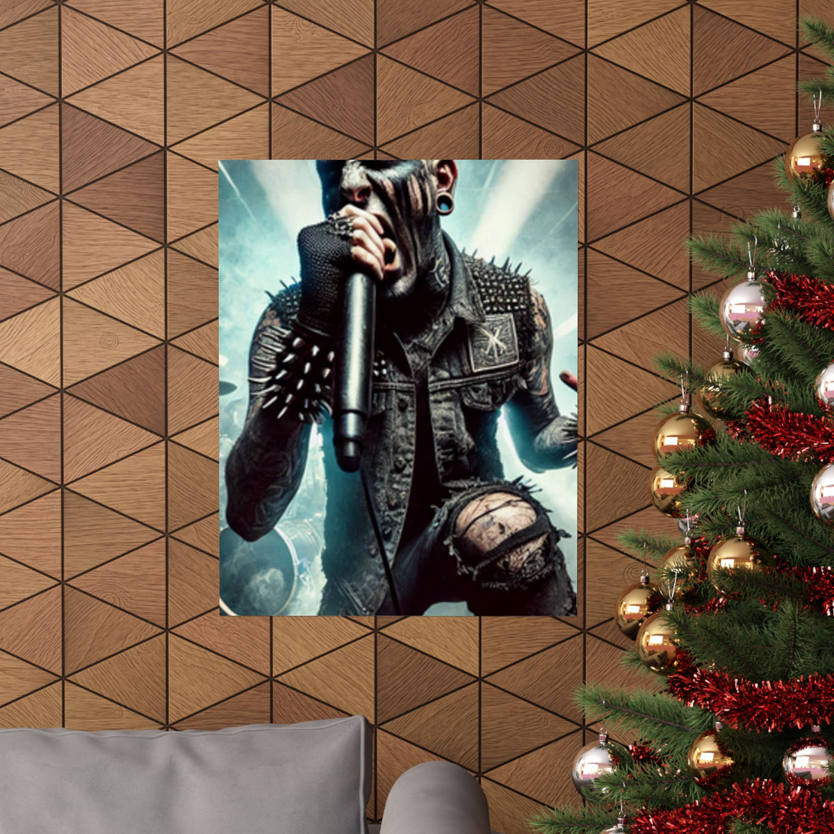 Punk Rock Vocalist Stage Energy Music Room Poster