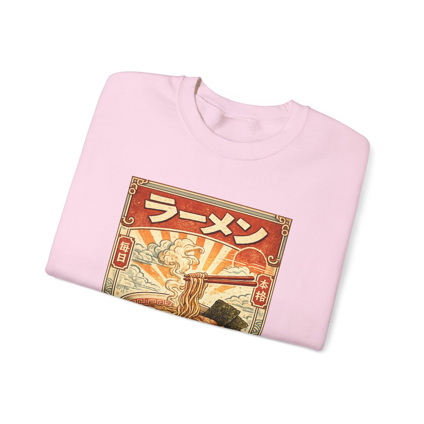 Vintage Ramen Bowl Illustration Sweatshirt