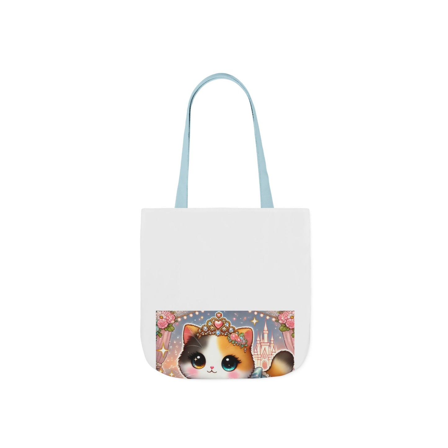 Pastel Princess Calico Cat Fantasy Canvas Tote Bag