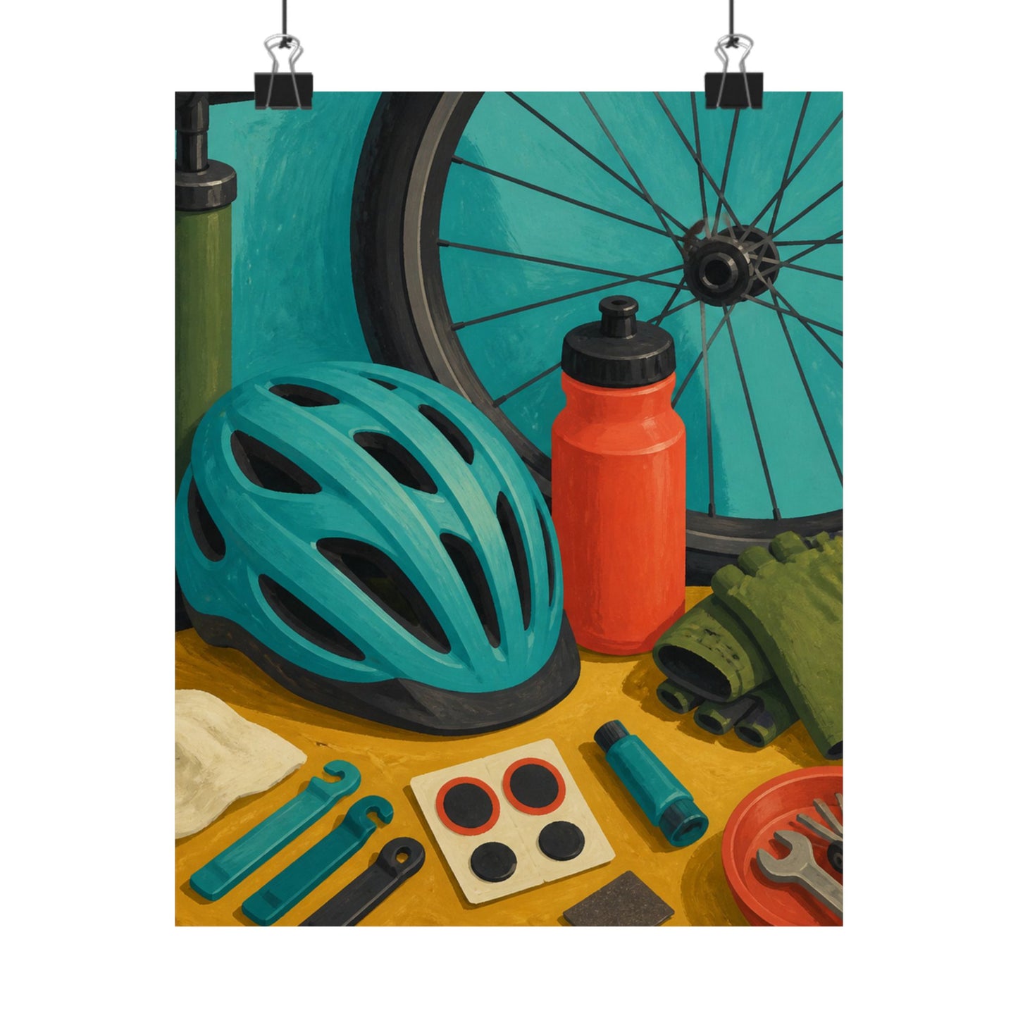 Everyday Bicycle Workshop Art Poster