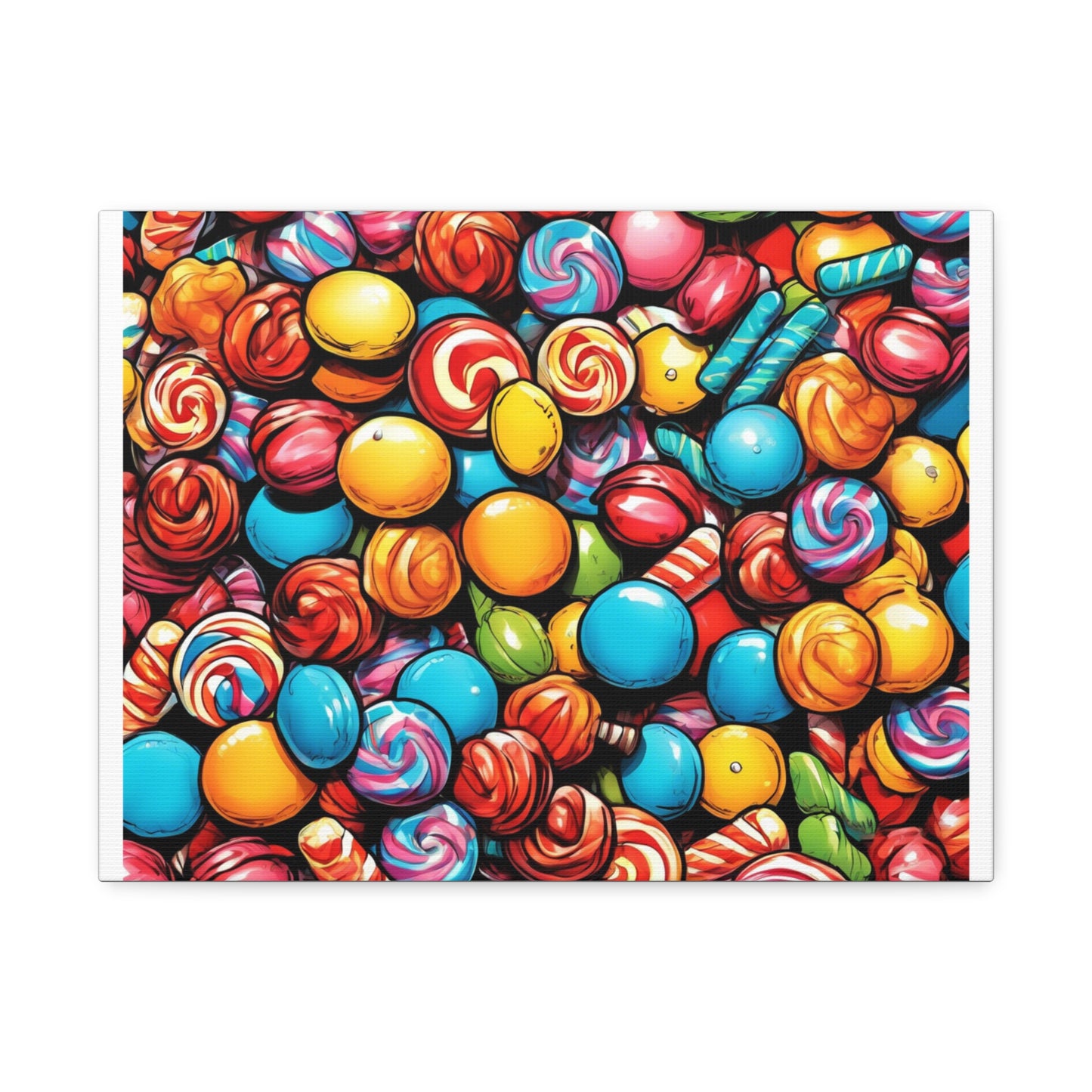 Colorful Candy Pattern Sweets Gift Art Canvas