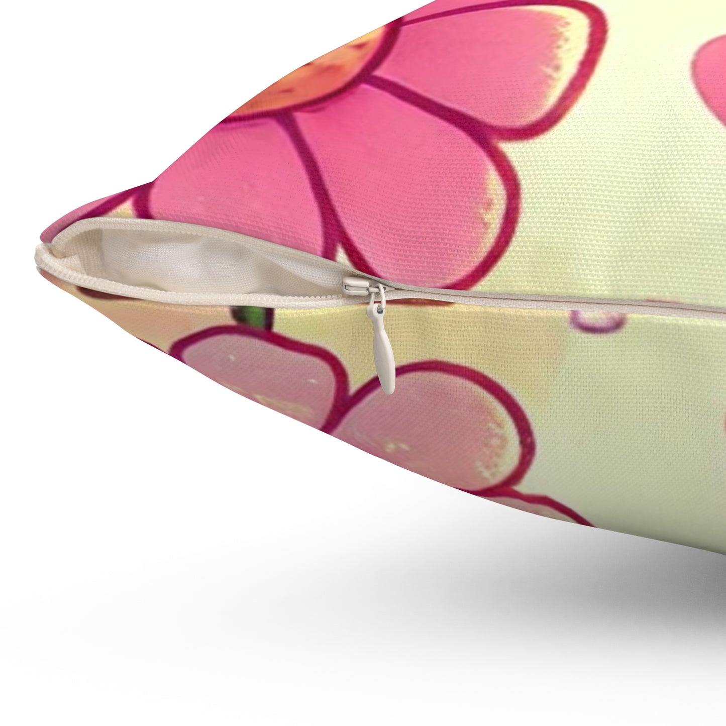 Pastel Floral Alpaca Garden Kawaii Decorative Pillow