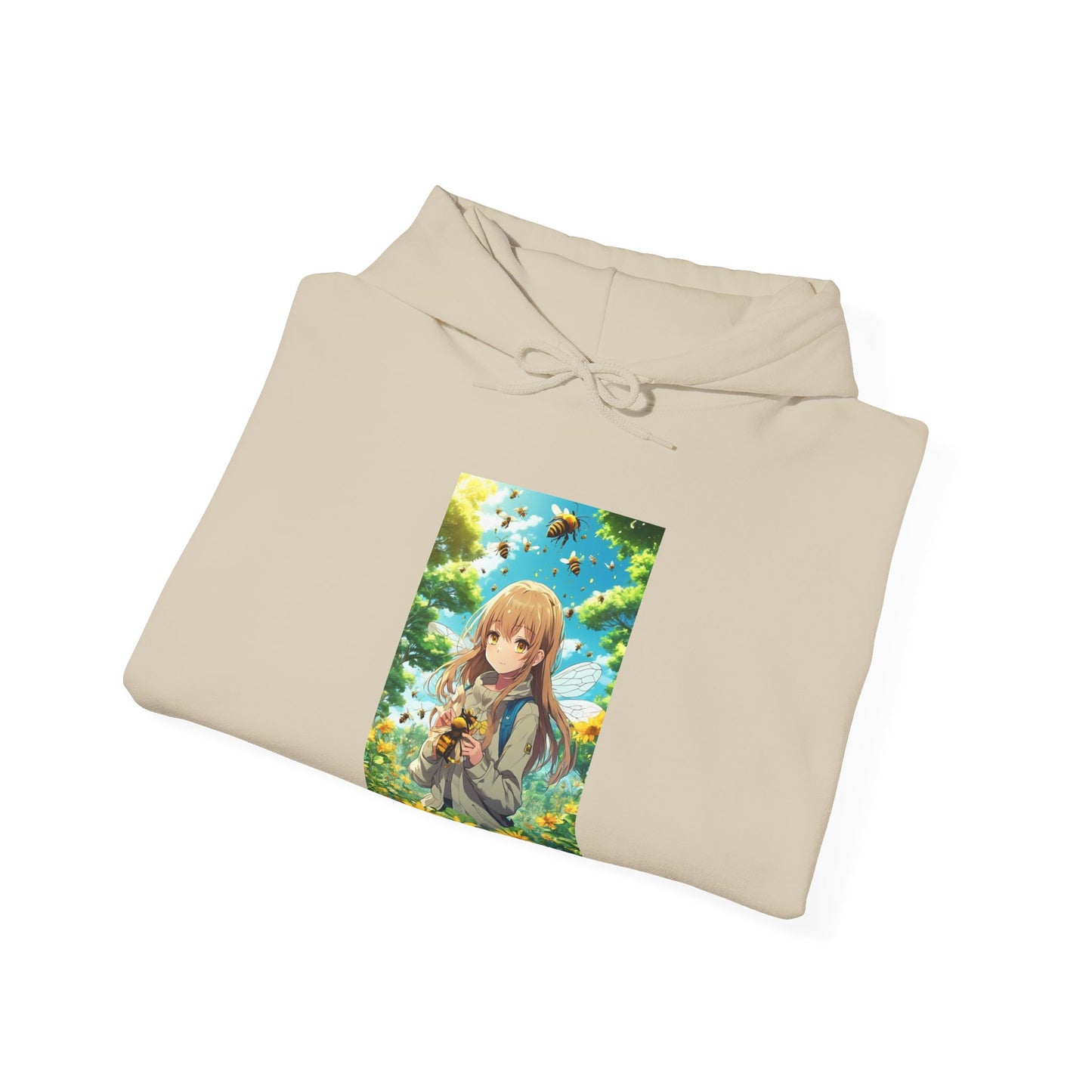 Bee Fairy Garden Anime Nature Art Hoodie
