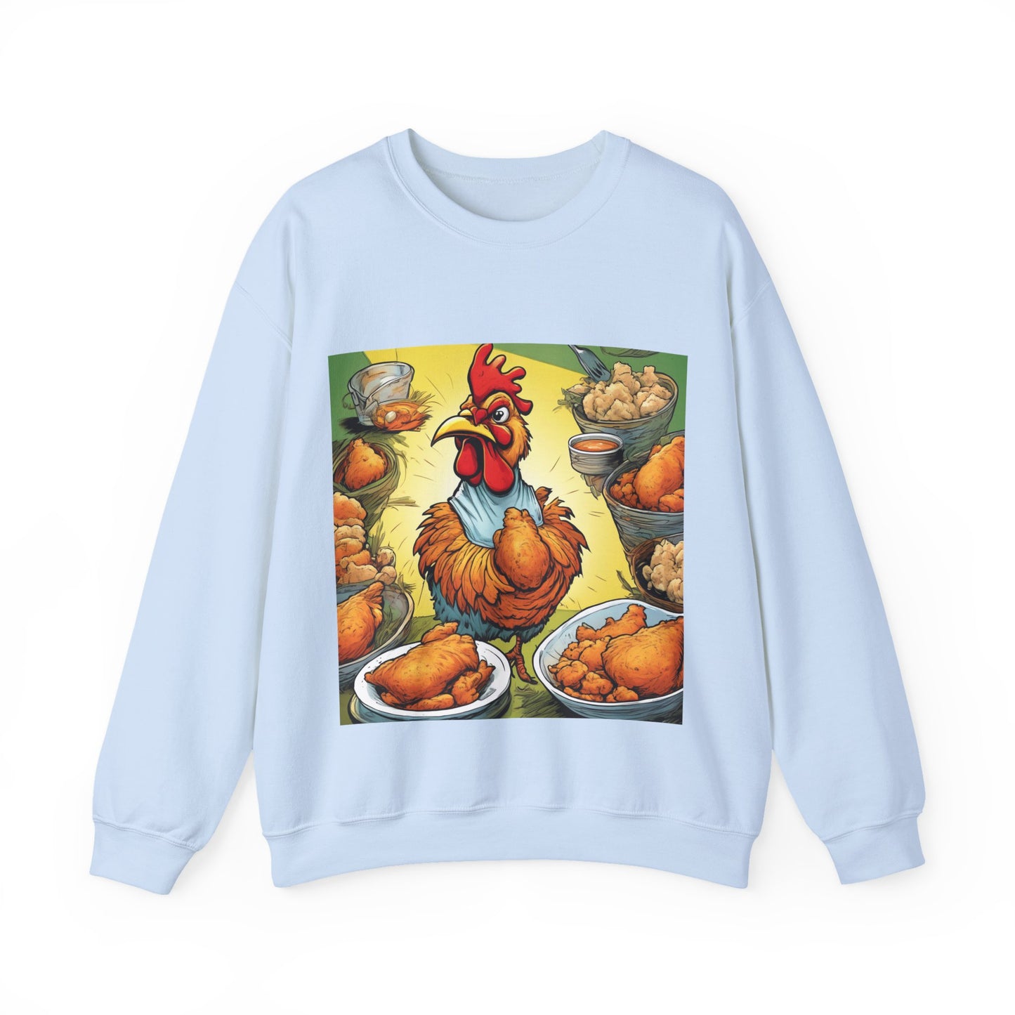Funny Chicken Fried Food Comfort Food Art Sweatshirt