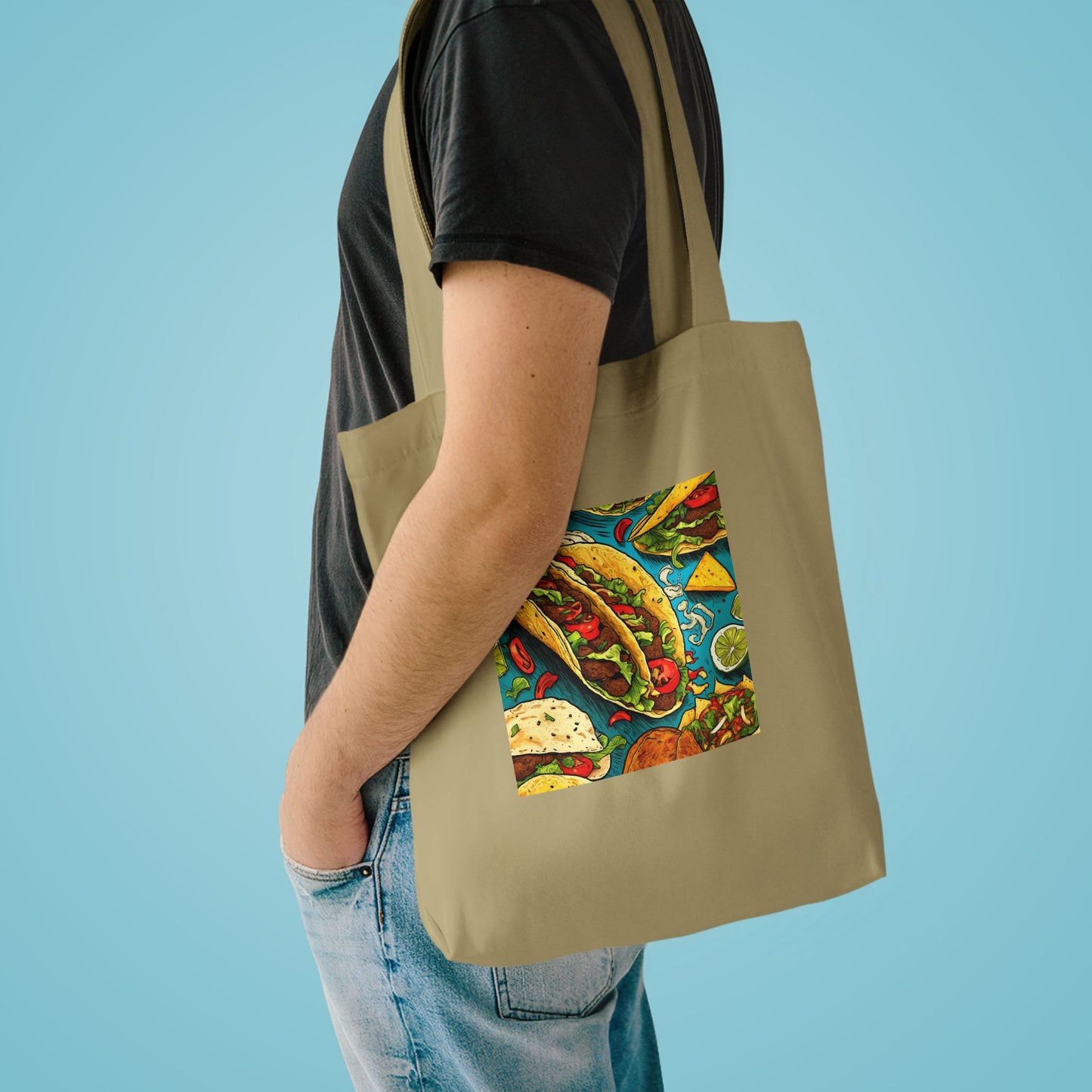 Taco Party Pattern Foodie Gift Art Tote Bag