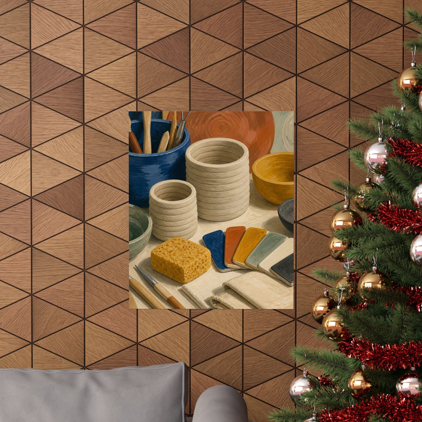 Handbuilt Ceramics Studio Art Poster