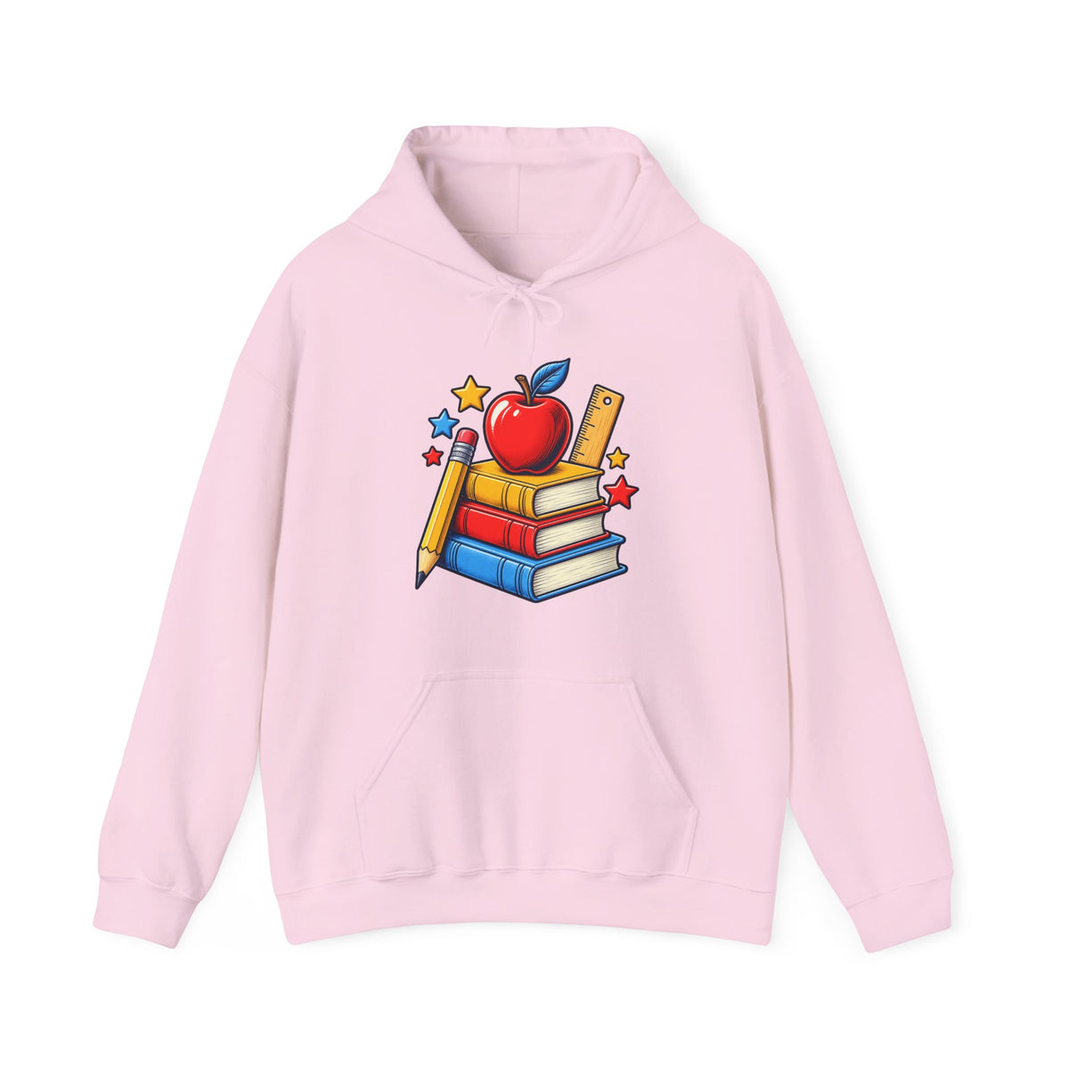 Retro School Books Apple Teacher Appreciation Hoodie