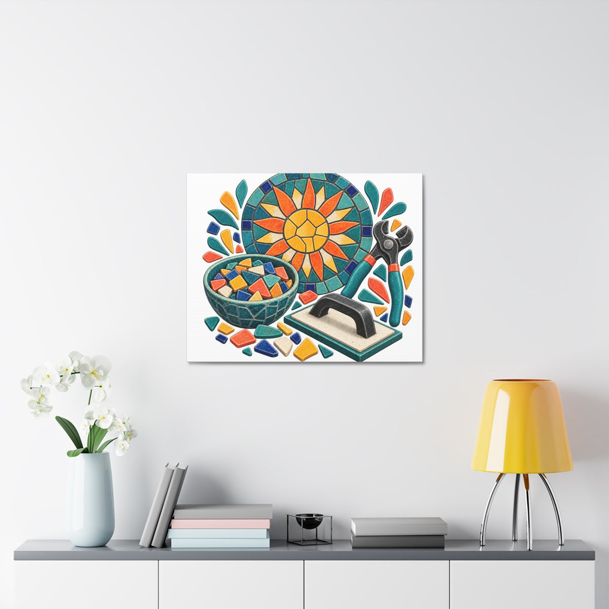 Sunburst Mosaic Making Workshop Canvas
