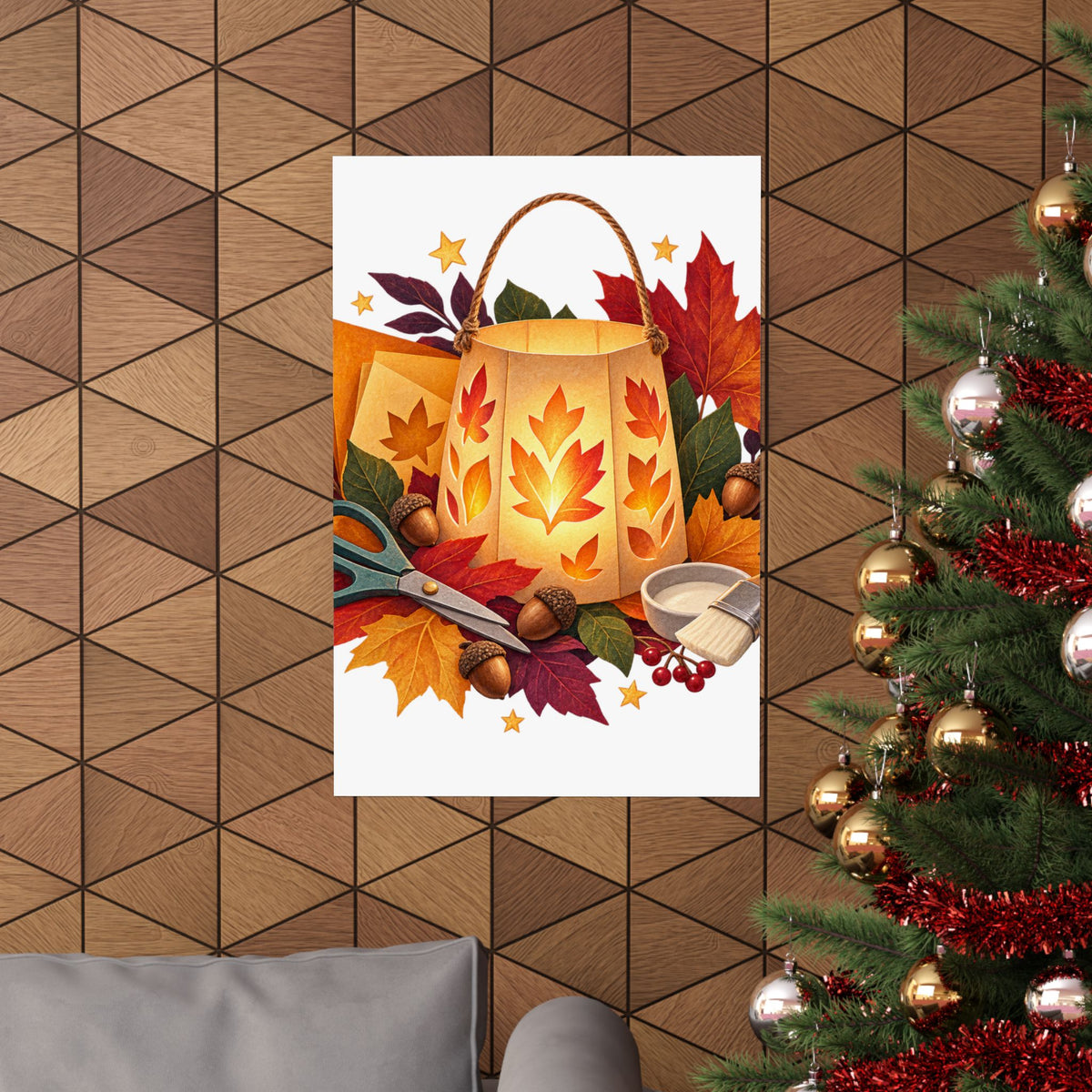 Autumn Lantern Making Workshop Poster