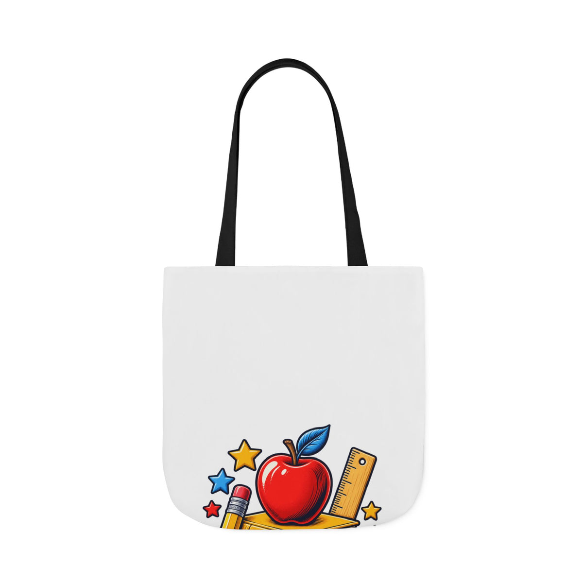 Retro School Books Apple Teacher Appreciation Tote Bag