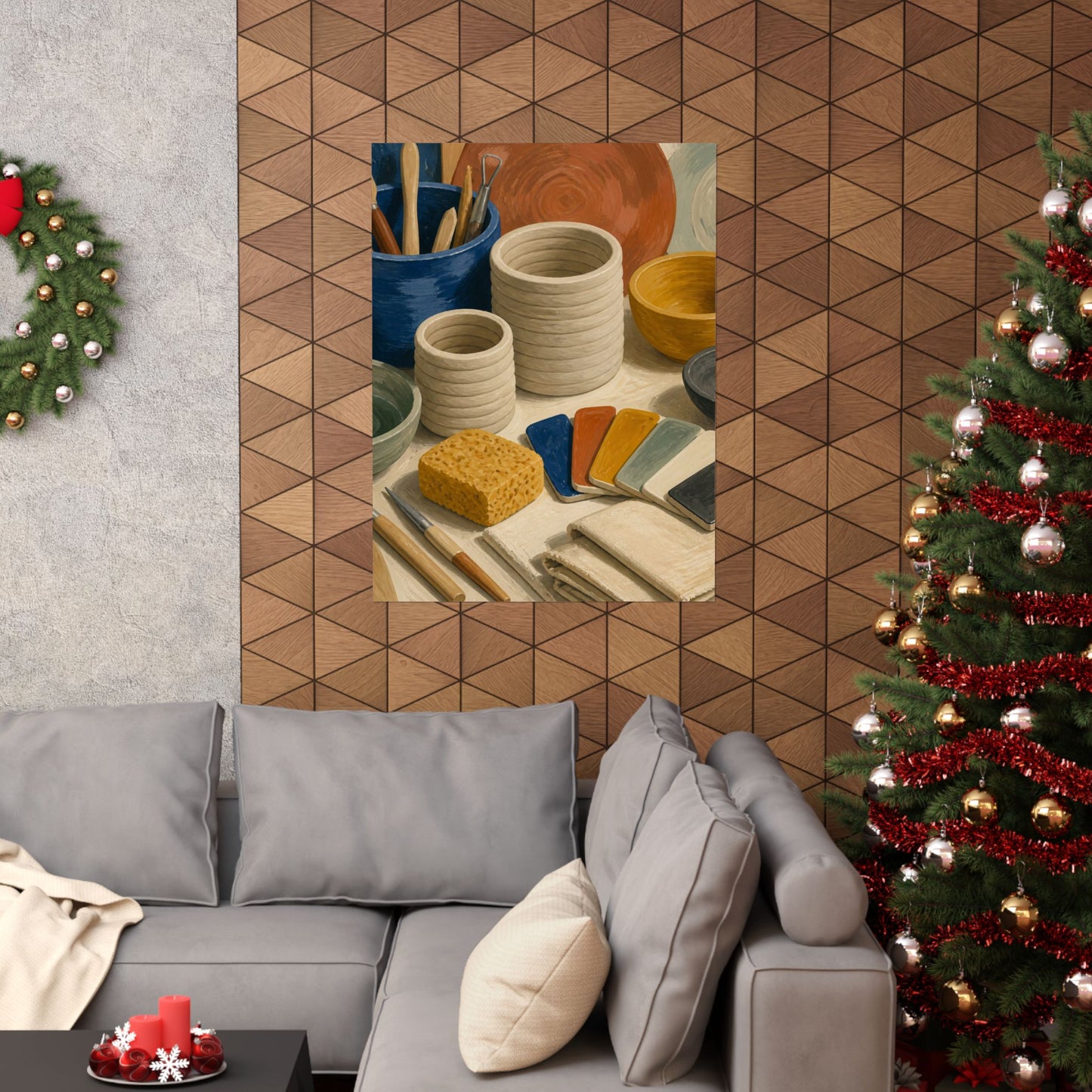 Handbuilt Ceramics Studio Art Poster
