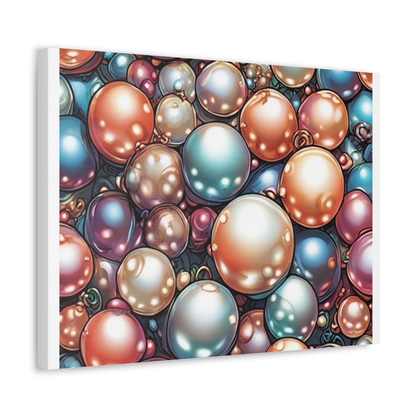 Glossy Orb Marble Abstract Gift Art Canvas