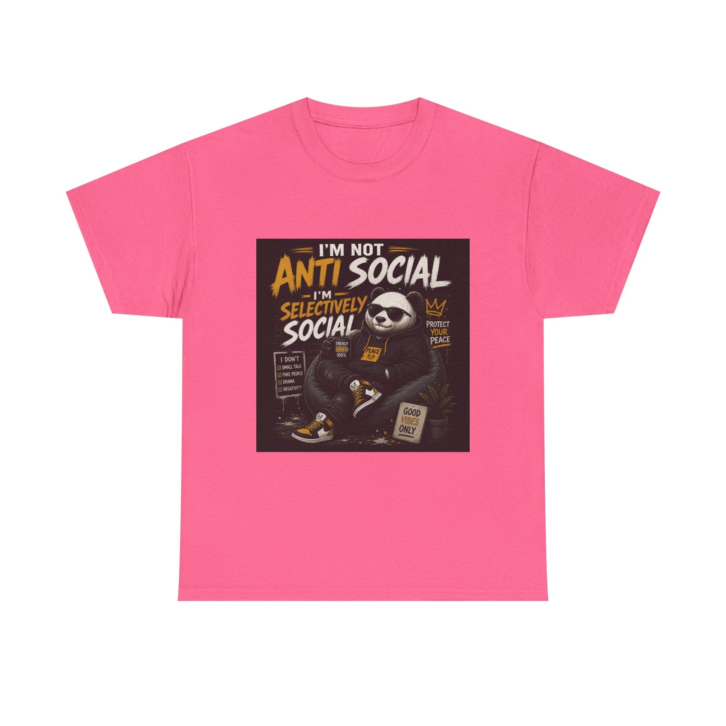 I’m Not Anti Social I’m Selectively Social sloth design Tee | funny introvert shirt