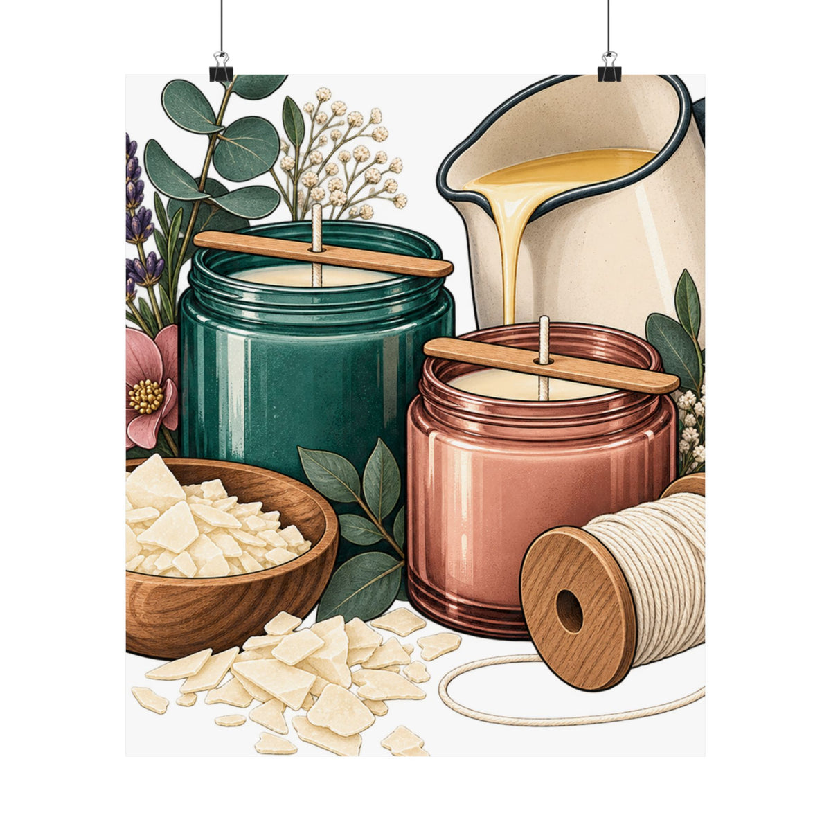 Artisan Candle Making Workshop Poster