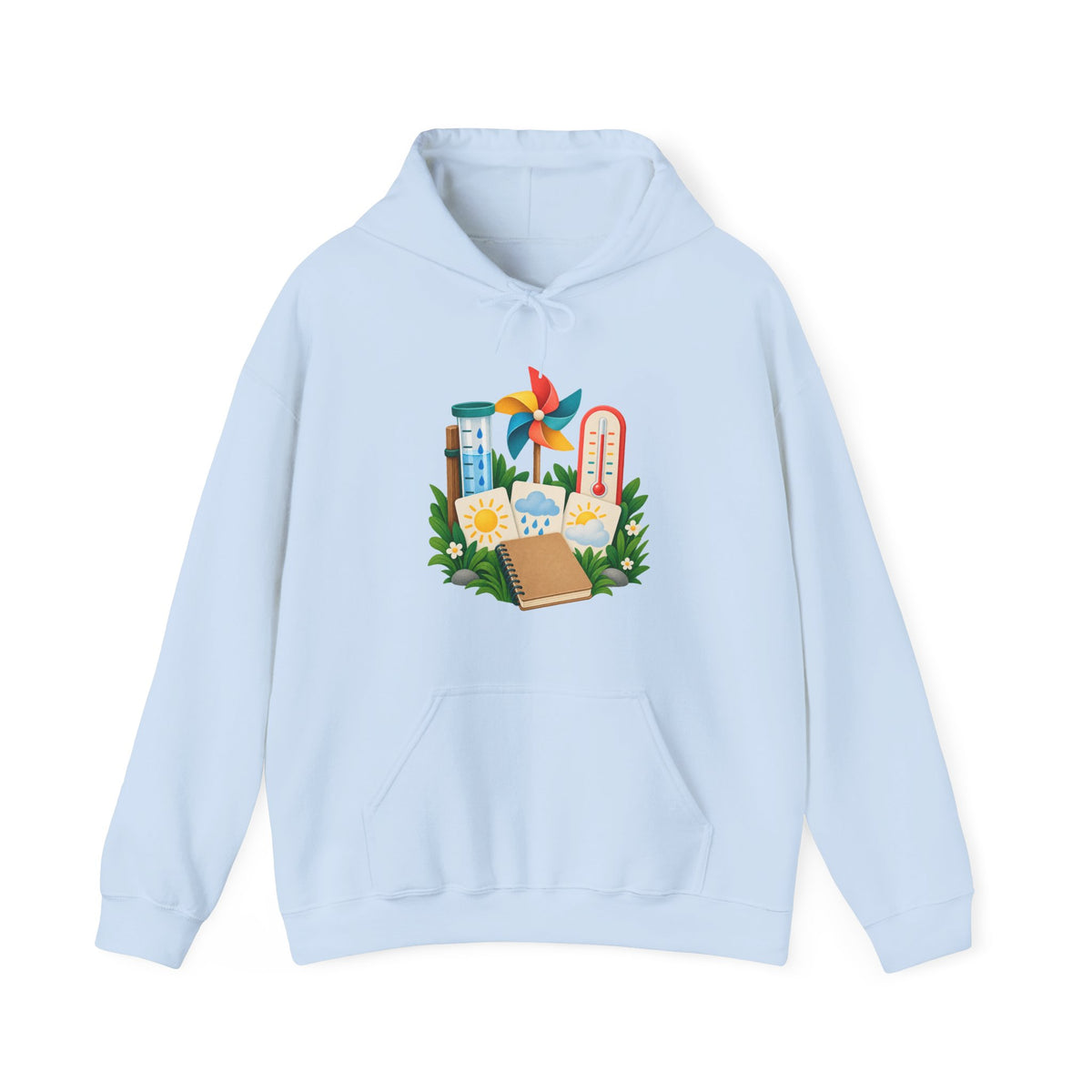 Colorful Backyard Weather Watching Kit Hoodie