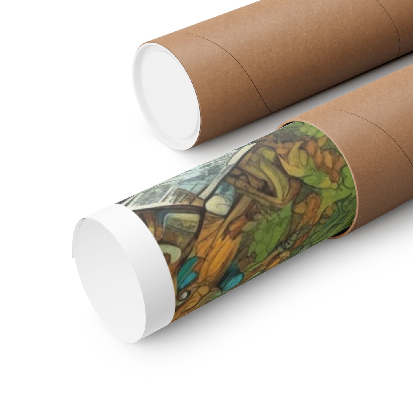 Whimsical Garden Stream Nature Gift Art Poster