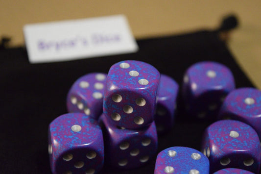 Silver Tetra Speckled 16mm D6 | Sold per piece