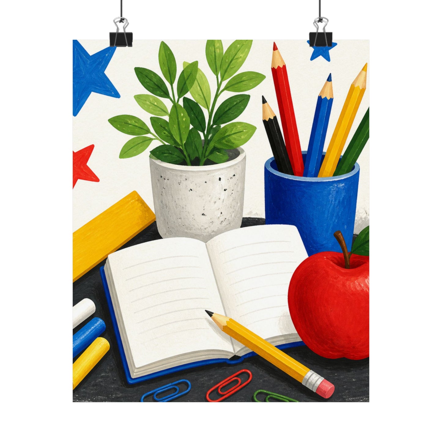 Colorful Classroom Supplies Teacher Appreciation Poster