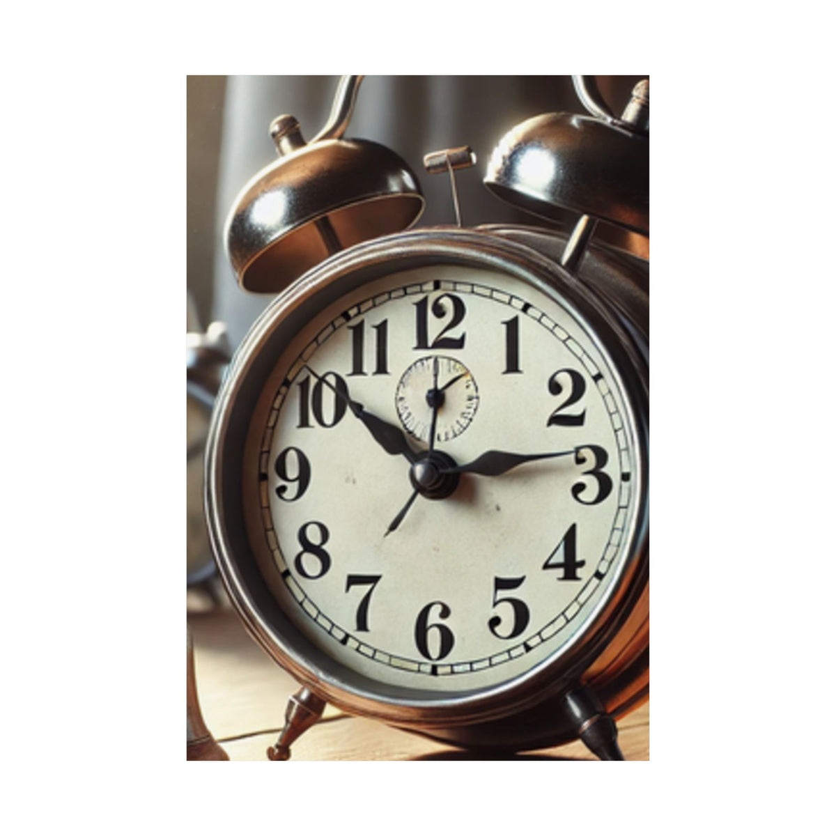 Vintage Alarm Clock Morning Routine Classic Clock Poster