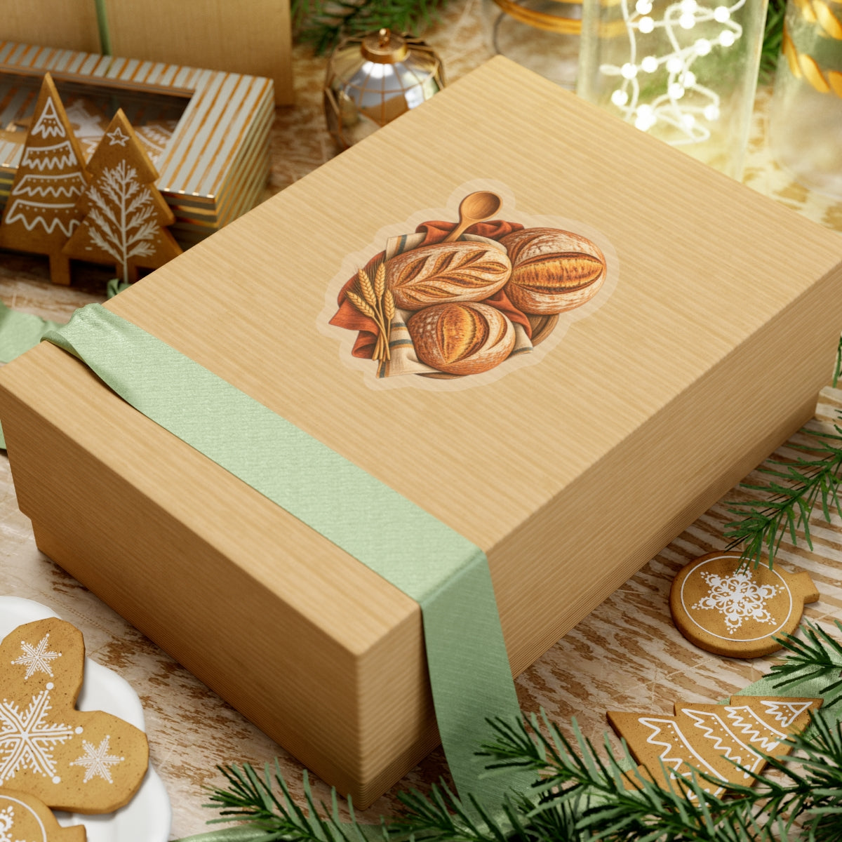 Artisan Bread Baking Emblem Sticker