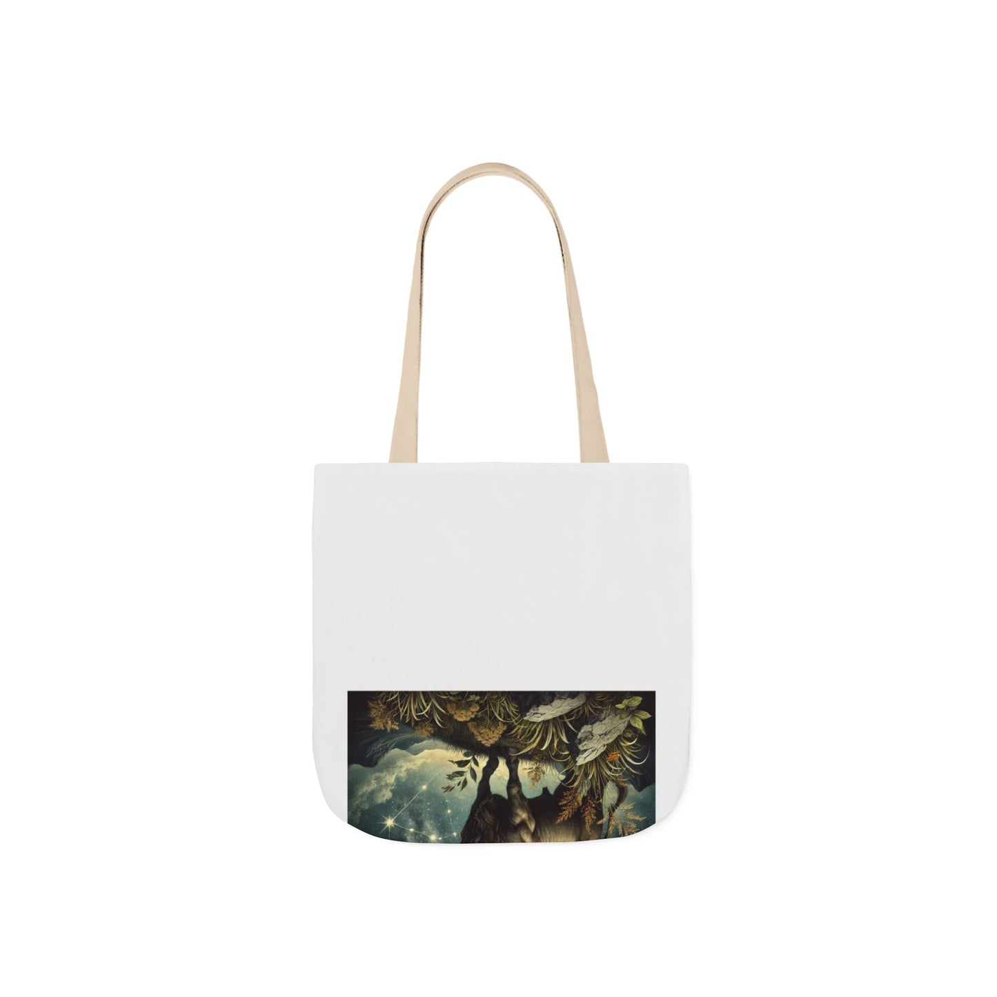 Taurus Bull Constellation Celestial Canvas Tote Bag