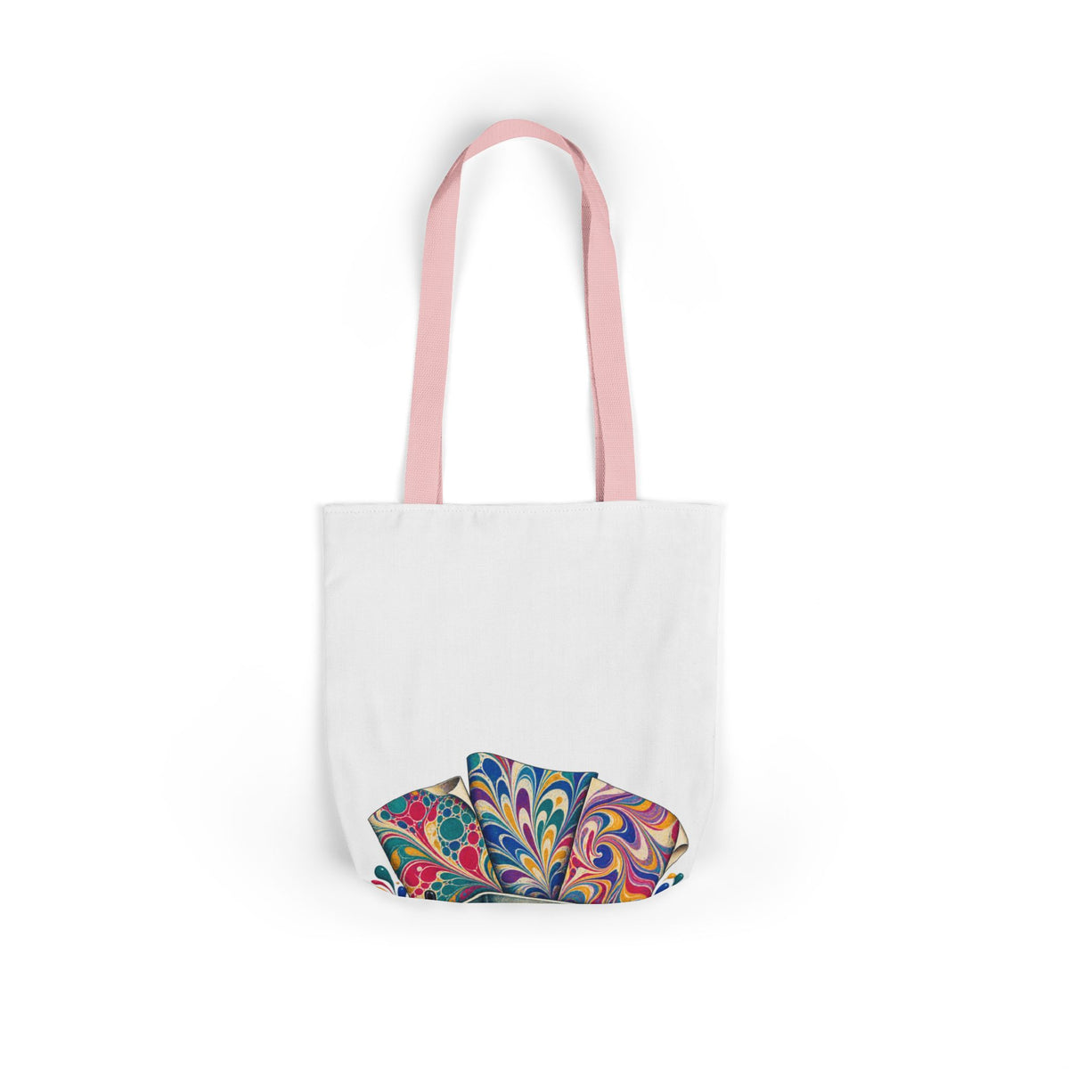 Colorful Paper Marbling Workshop Tote Bag