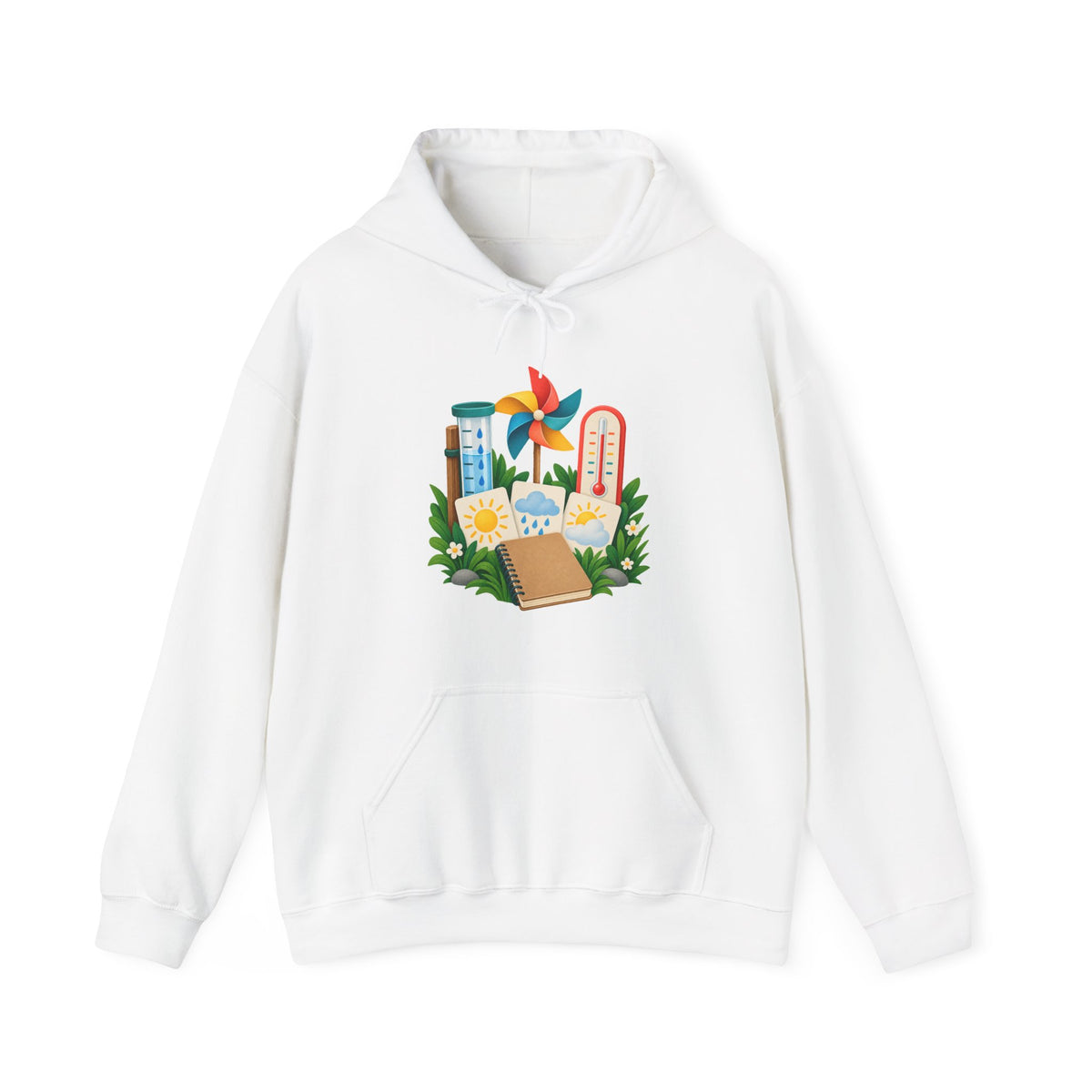 Colorful Backyard Weather Watching Kit Hoodie