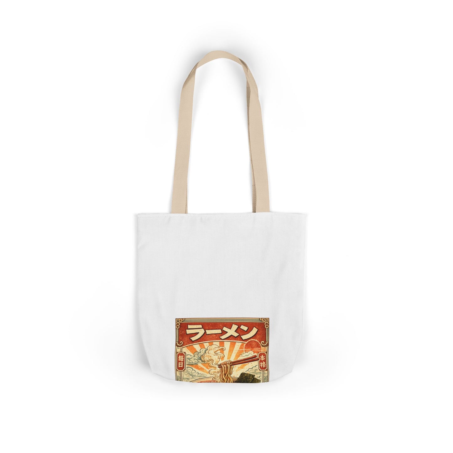 Vintage Ramen Bowl Illustration Tote Bag