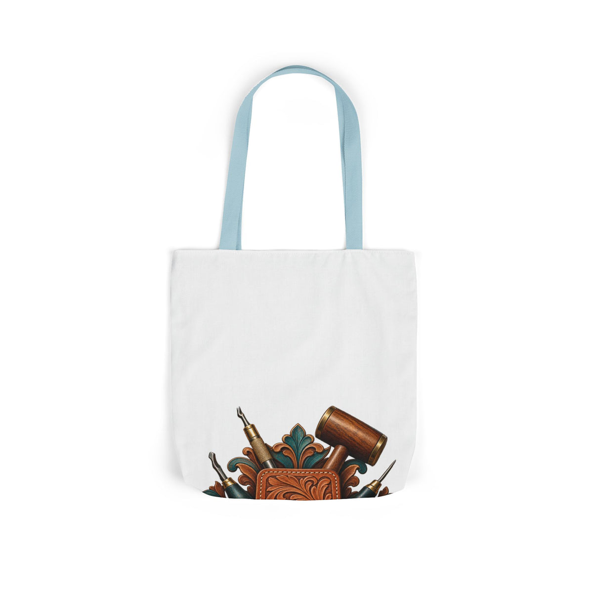 Traditional Leather Tooling Workshop Tote Bag
