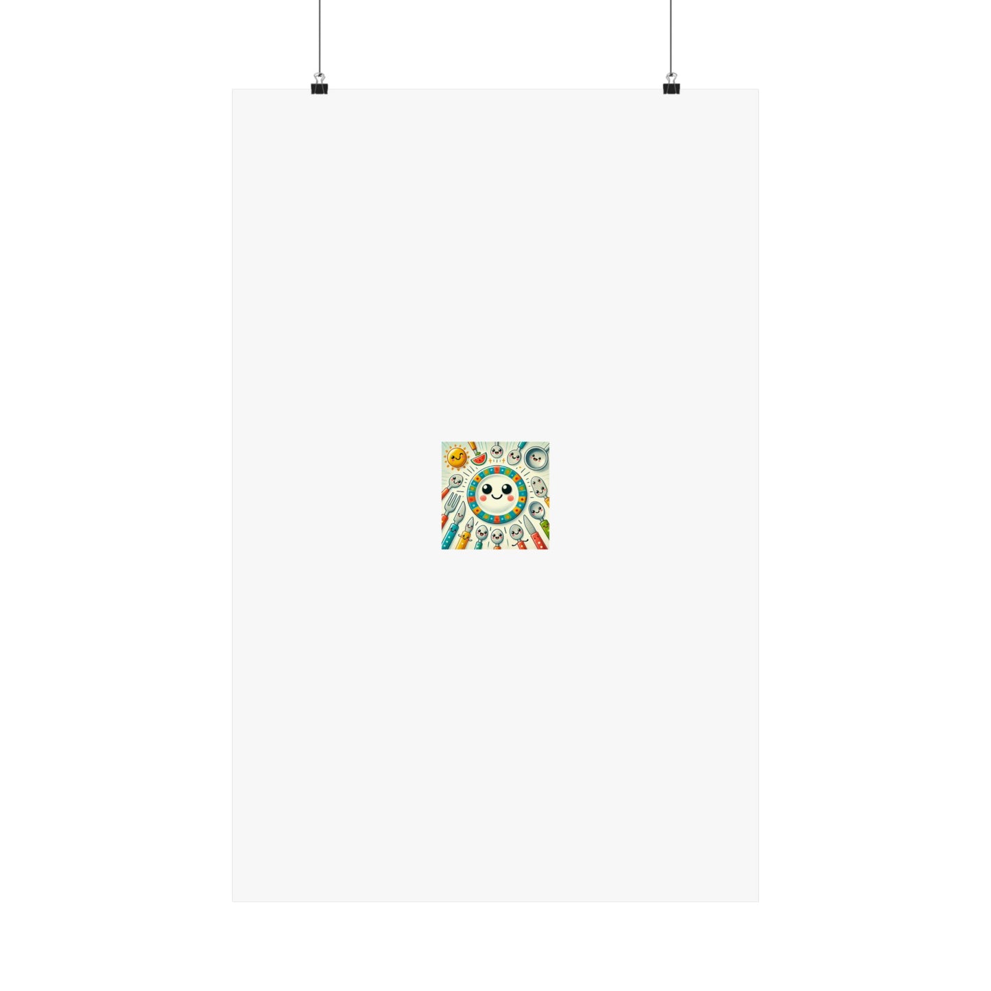 Happy Little Kitchen Club Kawaii Food Poster Kitchen Wall Art Decor