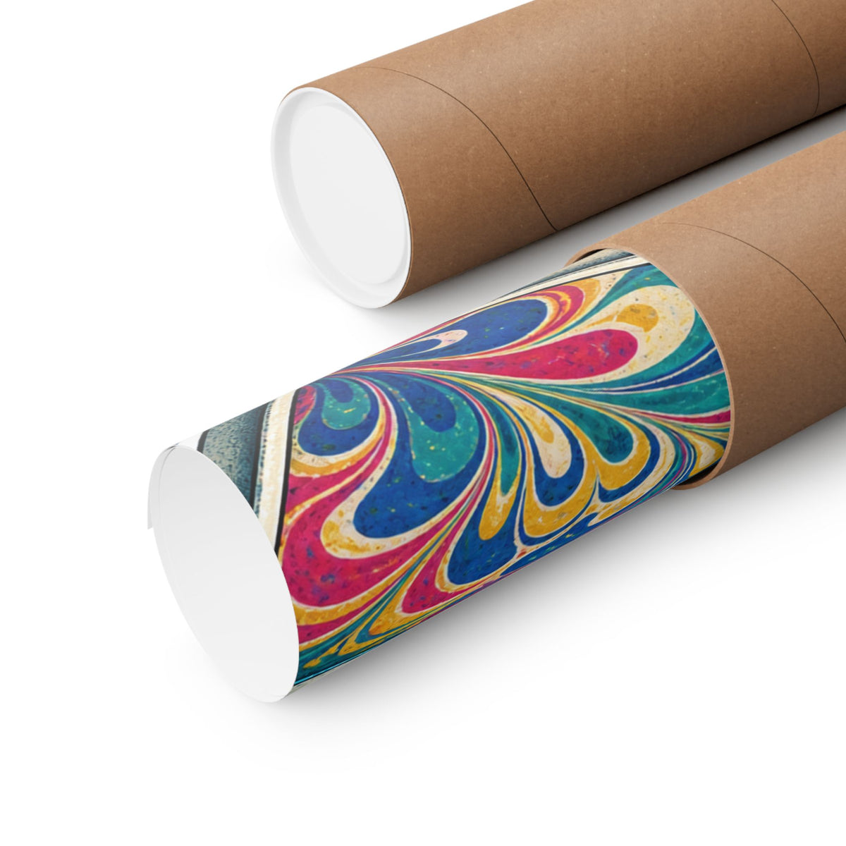 Colorful Paper Marbling Workshop Poster