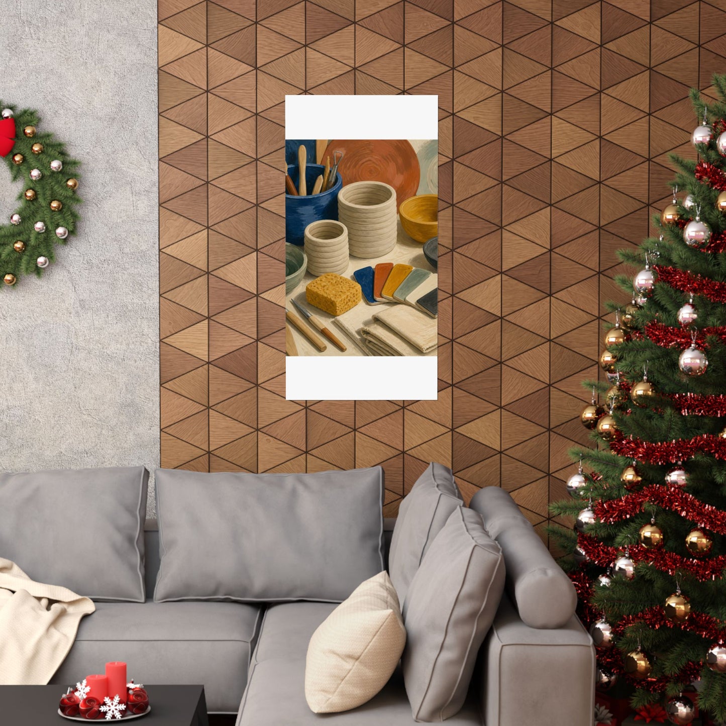 Handbuilt Ceramics Studio Art Poster